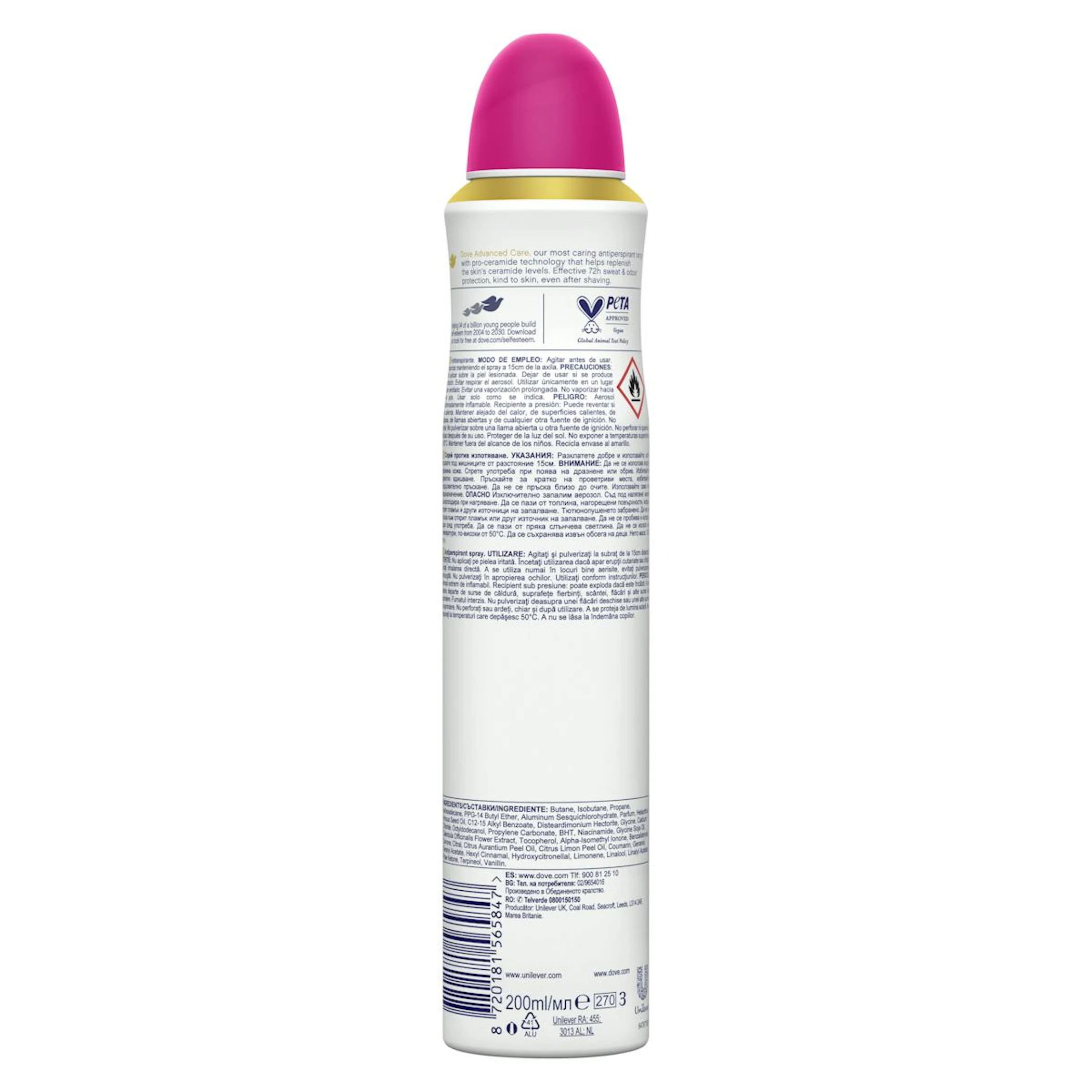 Desodorante Spray Advance Care Go Fresh Dragon Fruit Dove 200Ml