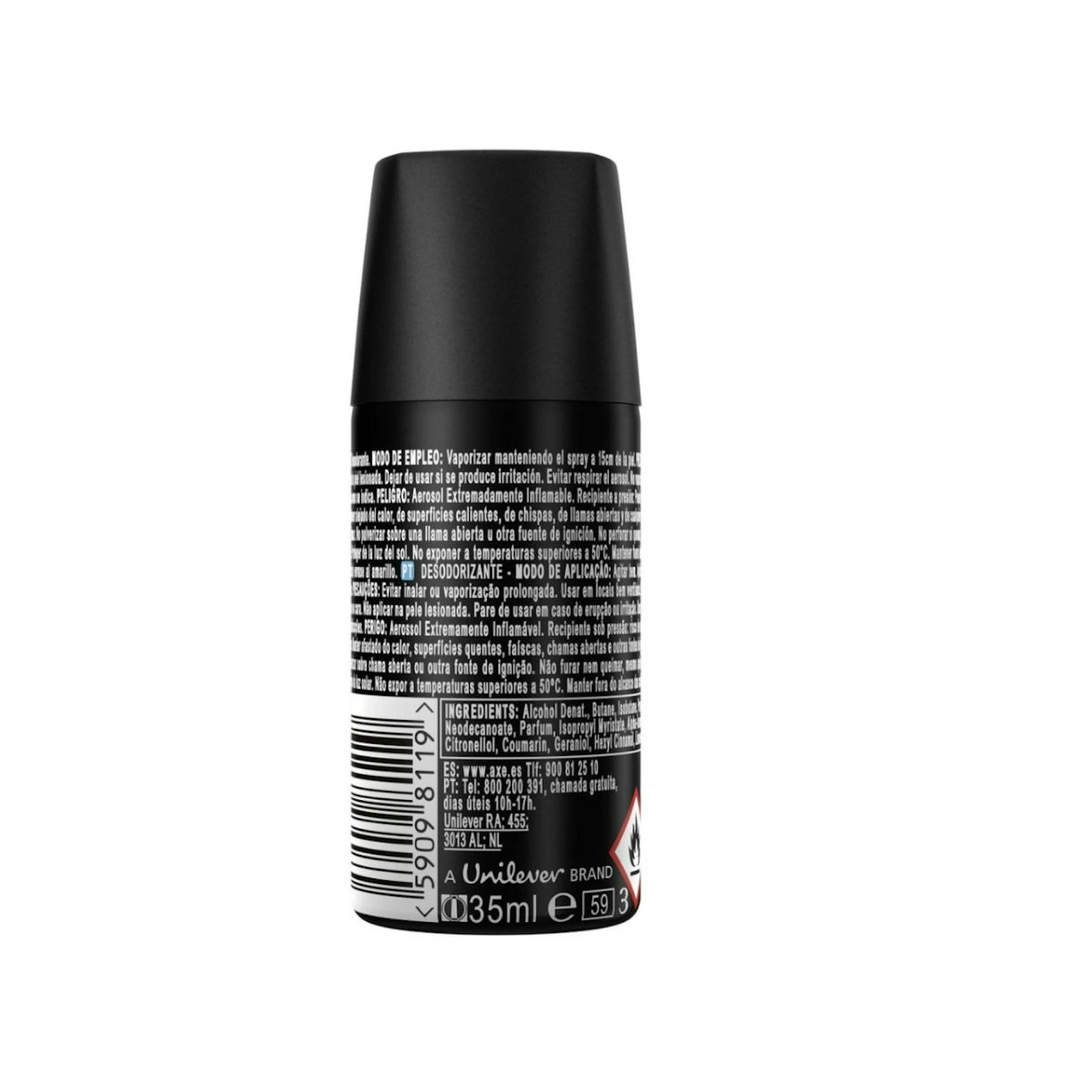 Desodorante Spray Aqua Bergamota Axe 35Ml