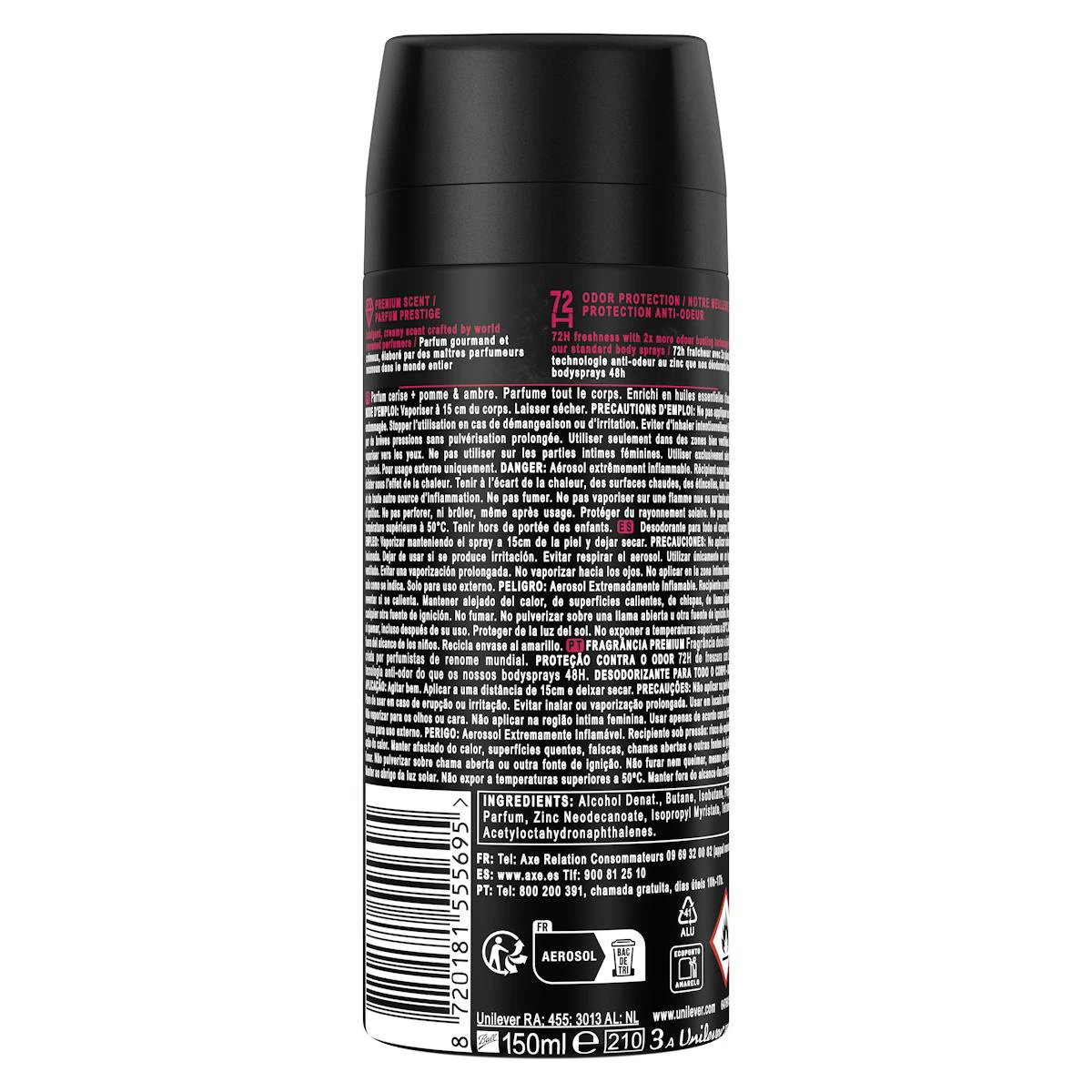 Desodorante Spray Cherry Fizz Axe 150Ml