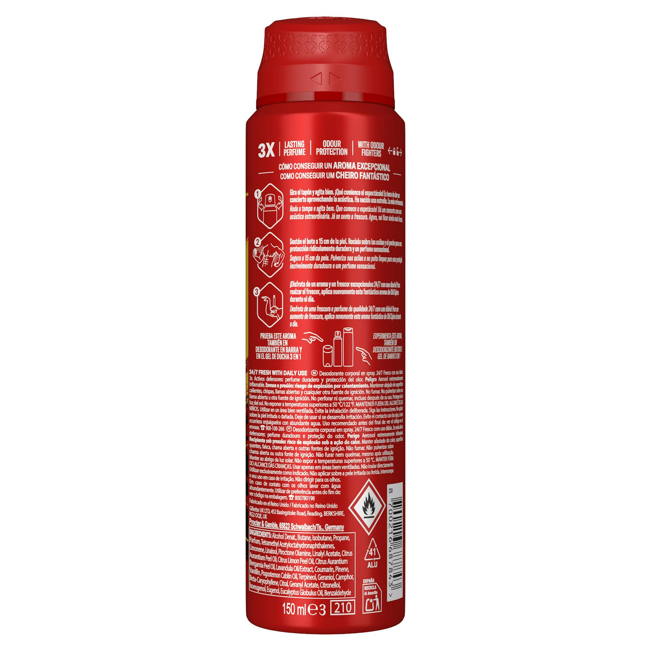Desodorante Spray Epic Legend Old Spice 150Ml