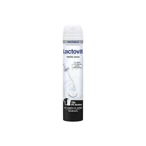 Desodorante Spray Invisible Anti-Manchas Blancas Y Amarillas 0% Alcohol 48H Lactovit 200Ml