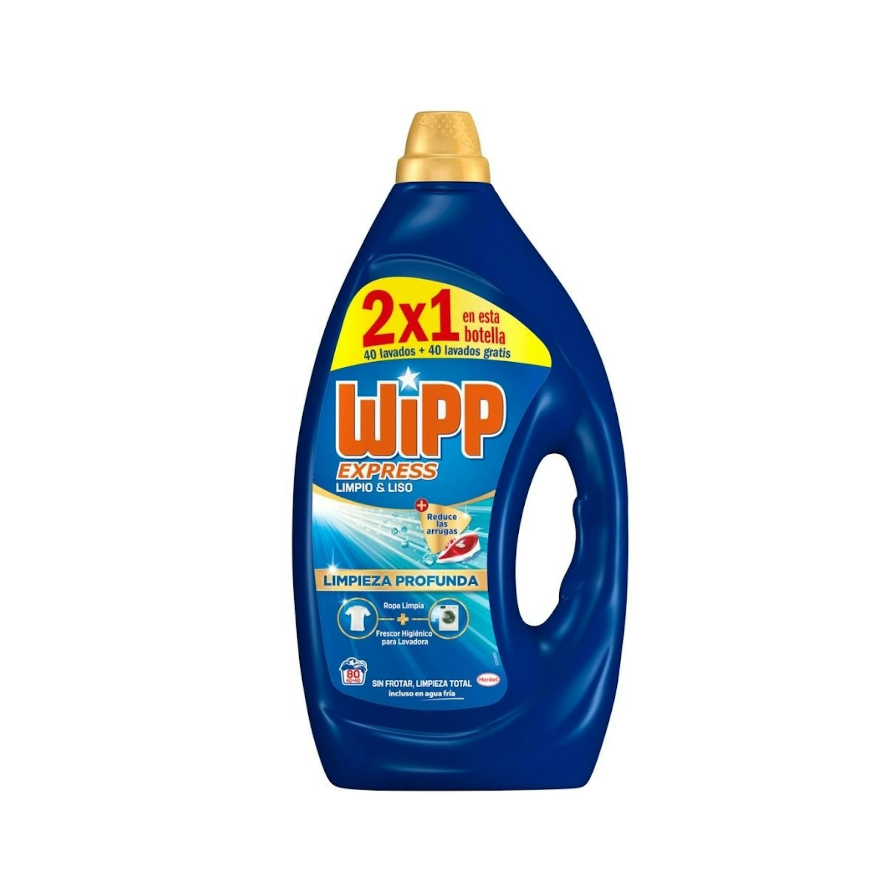 Detergente Líquido Limpio Y Liso Wipp Express 80 Lv