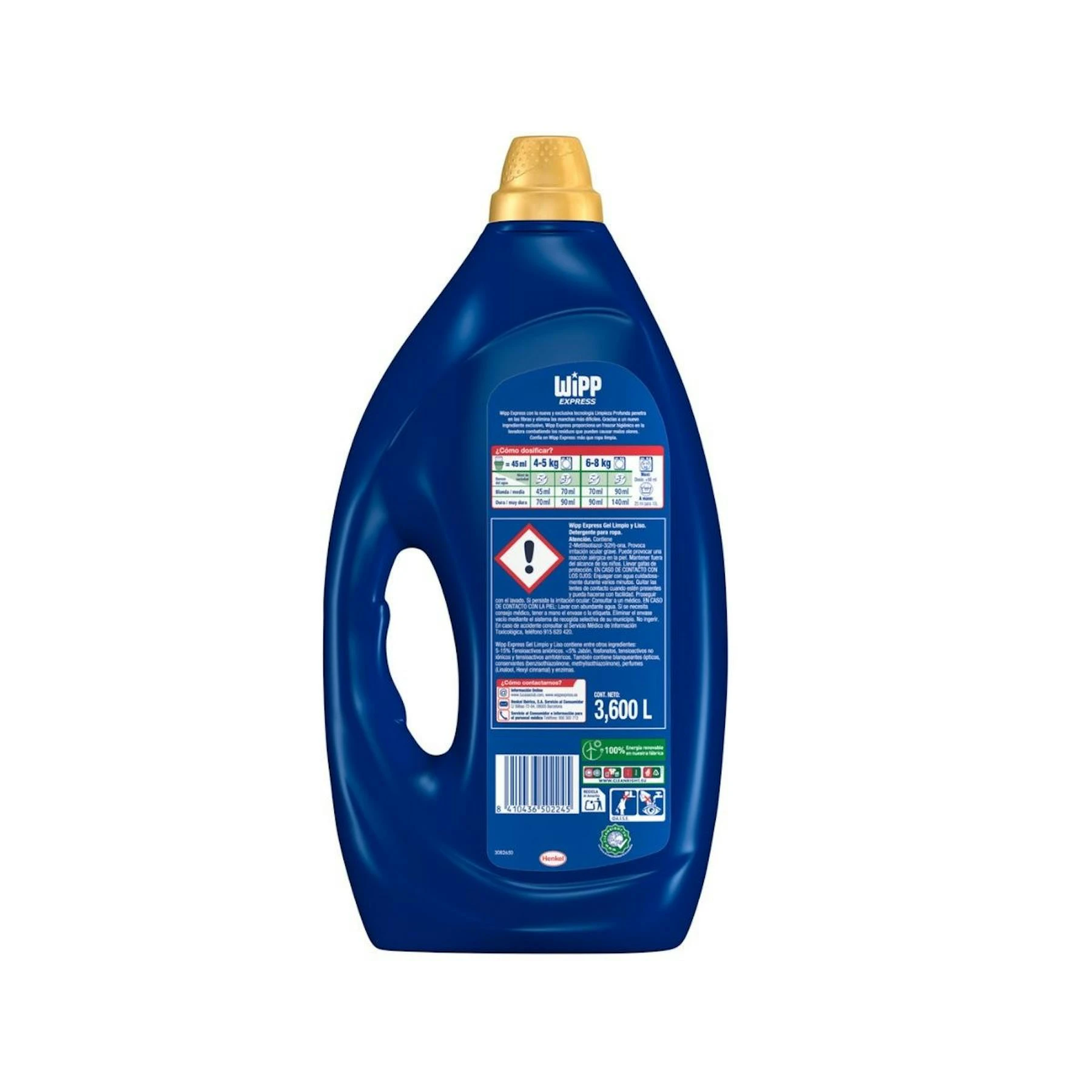 Detergente Líquido Limpio Y Liso Wipp Express 80 Lv