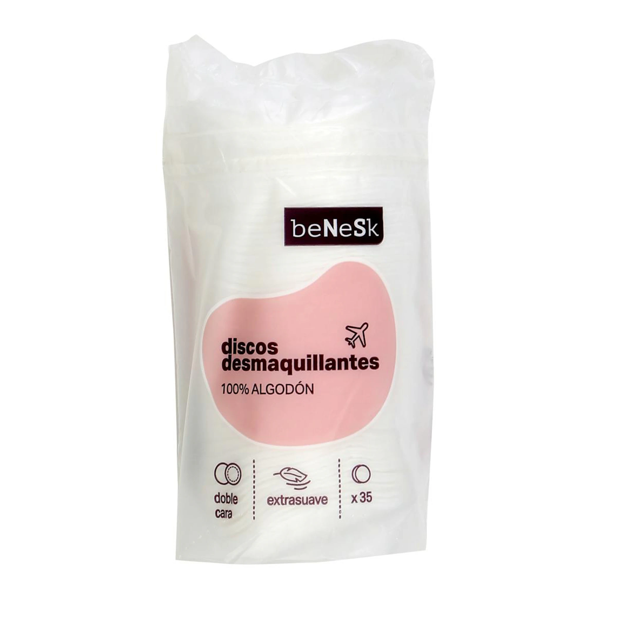 Discos Desmaquillantes Doble Cara Benesk  35 Uds 0