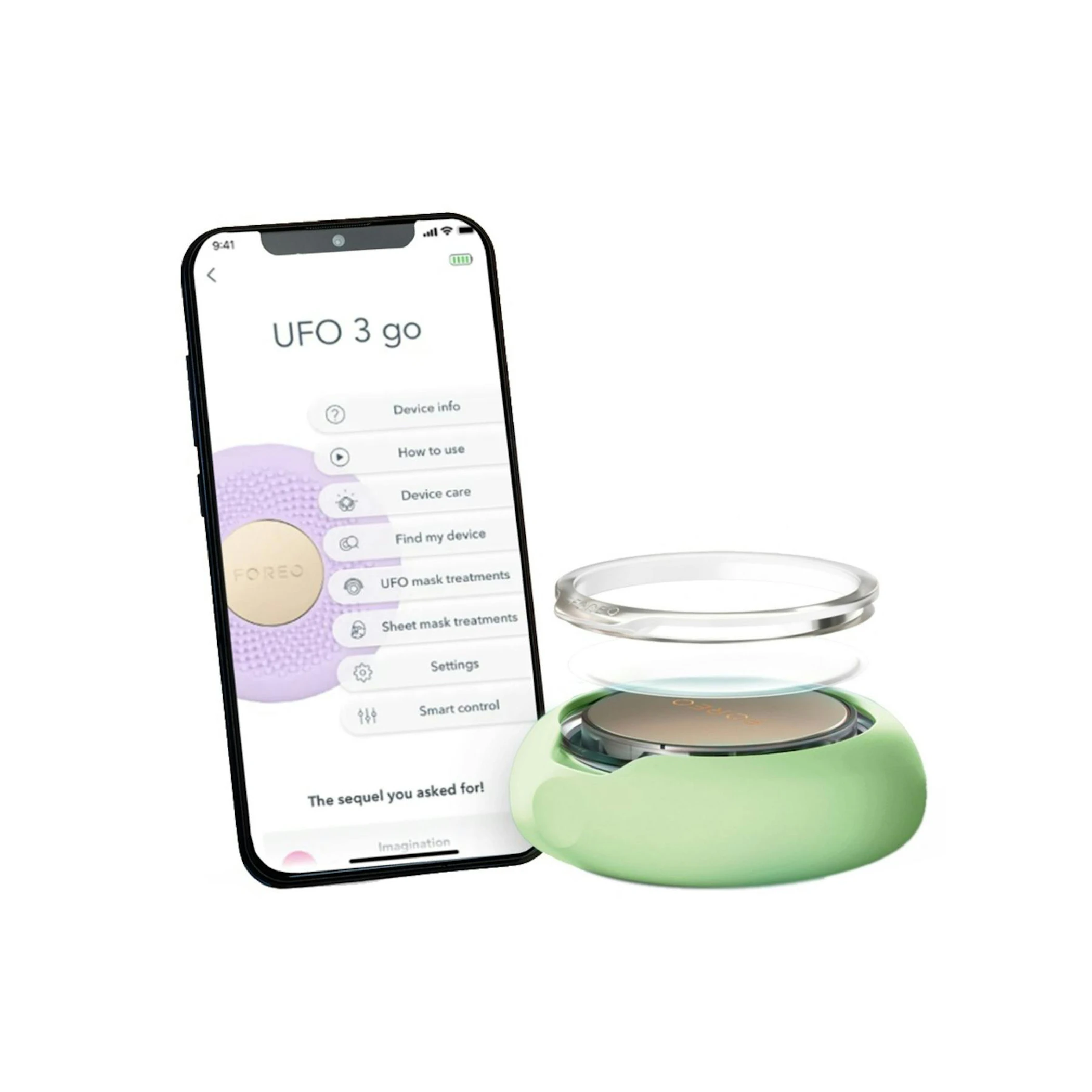 Dispositivo Hidratación Facial UFO 3 Go Pistachio Foreo