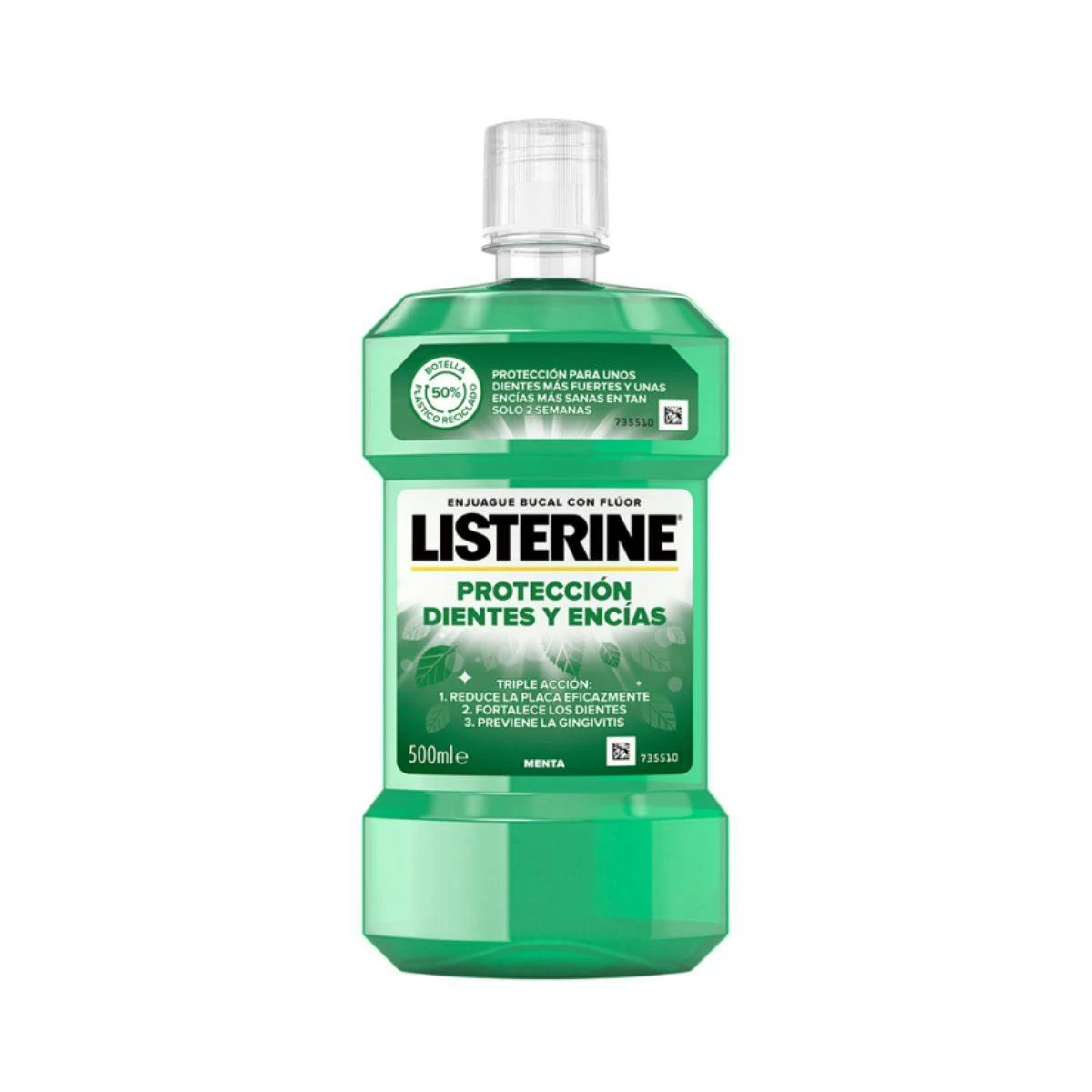 Enjuague Bucal Protección Dientes Y Encías Listerine 500Ml