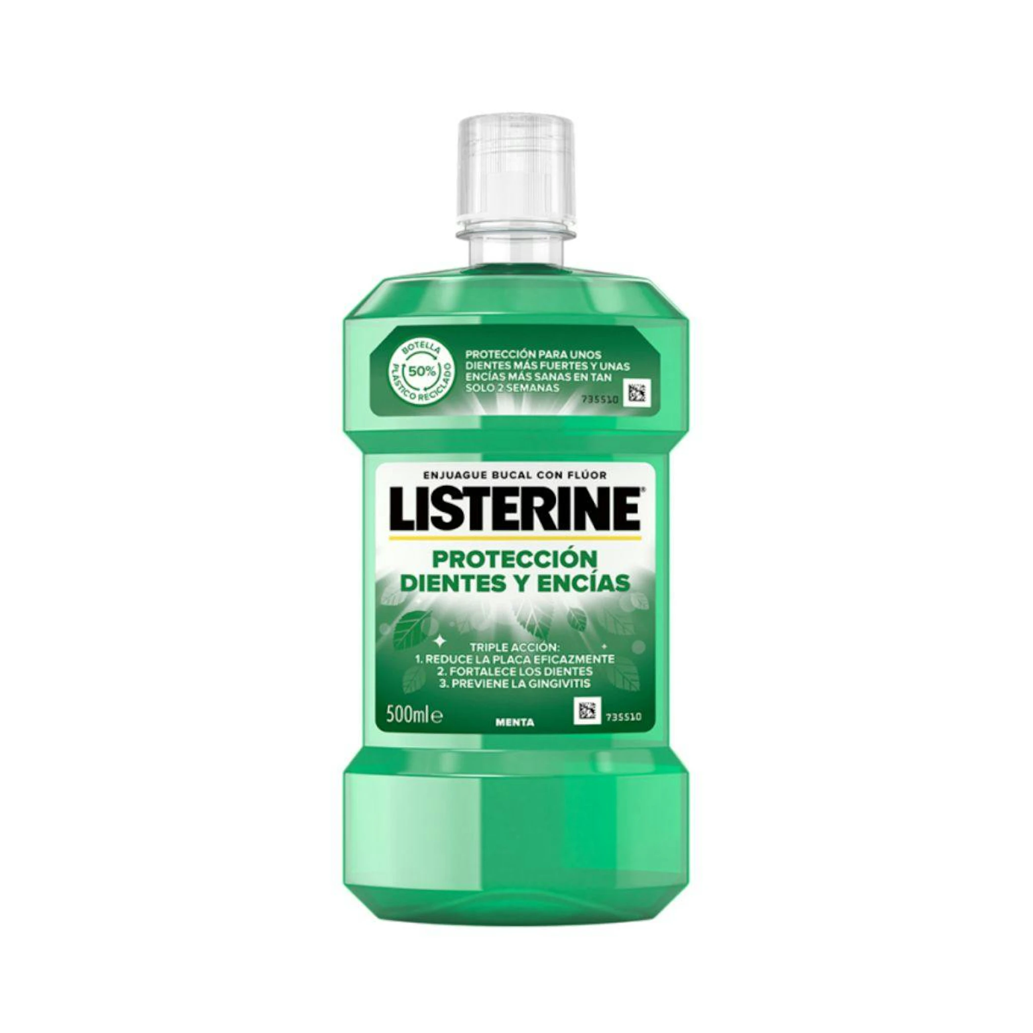 Enjuague Bucal Protección Dientes Y Encías Listerine 500Ml 0