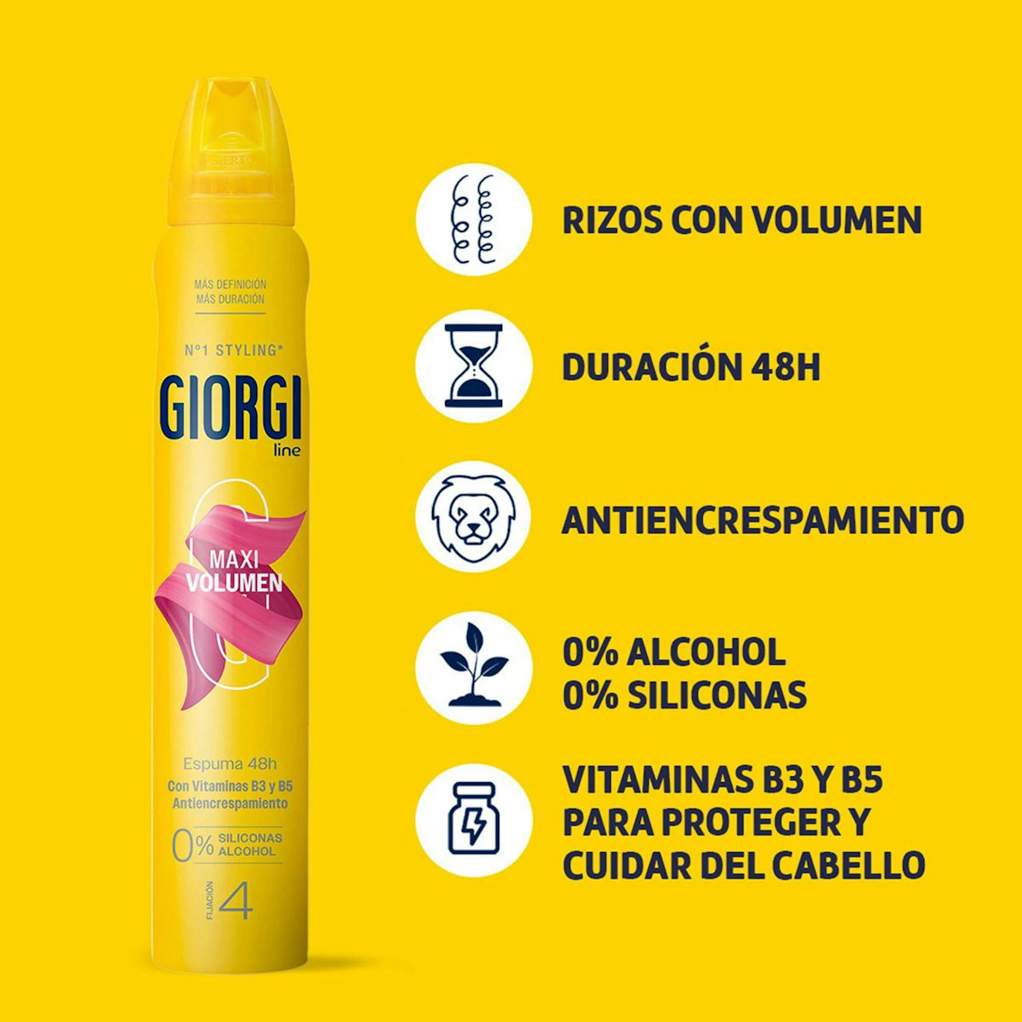 Espuma Maxi-Volumen Giorgi 250Ml