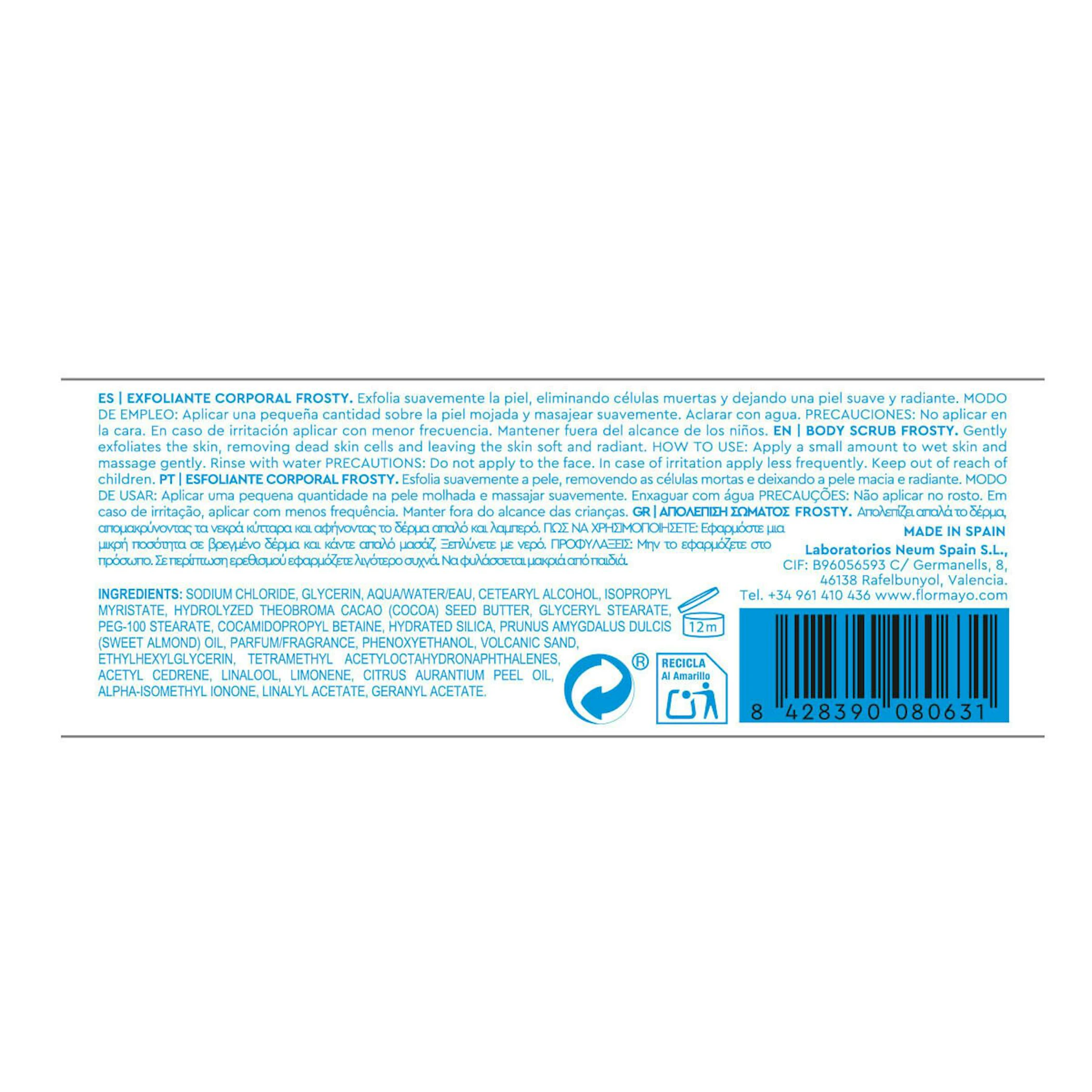 Exfoliante Corporal Frosty Flor De Mayo 170Ml