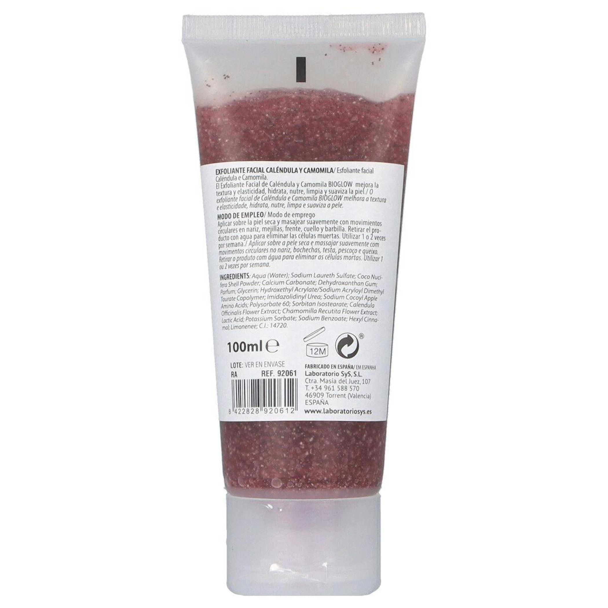 Esfoliante Facial Calêndula e Camomila Bioglow 100Ml