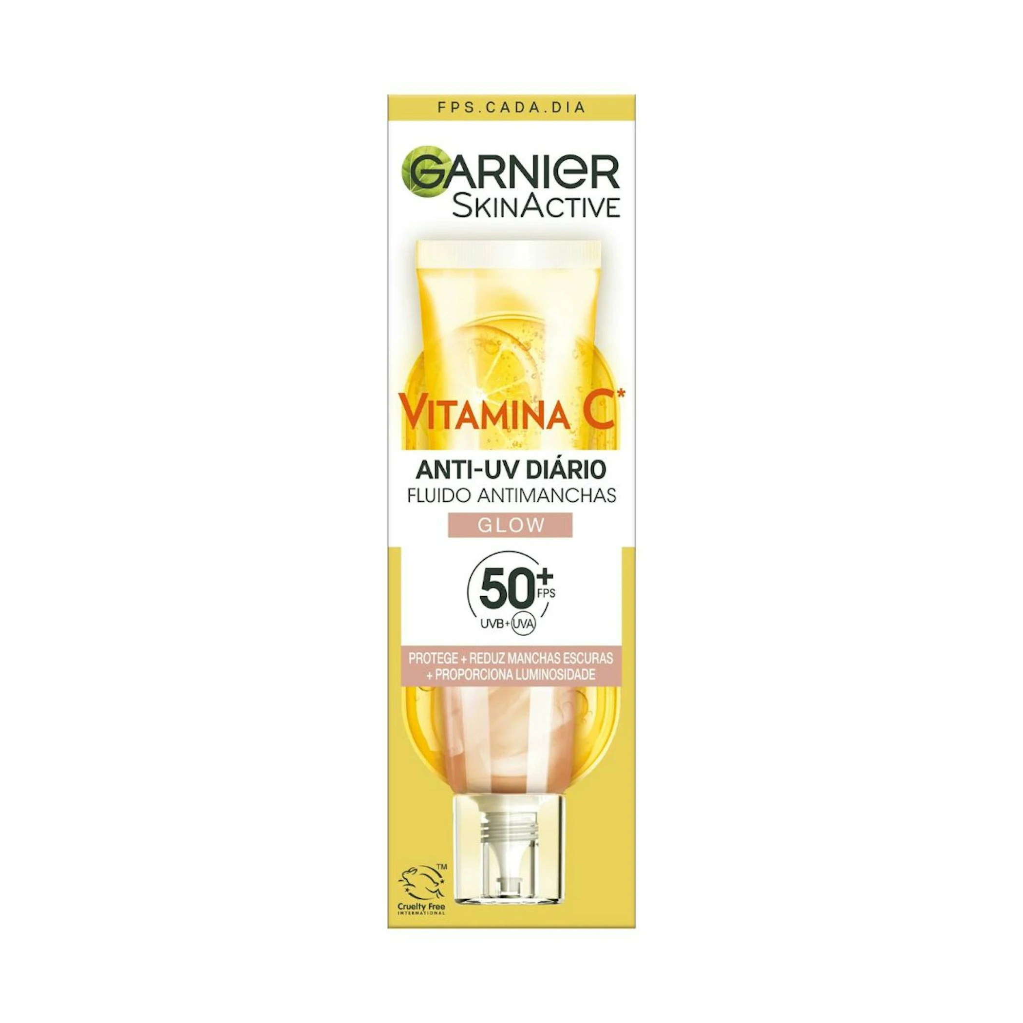 Fluido Facial Glow Antimanchas Vitamina C SPF 50+ Garnier 15Ml