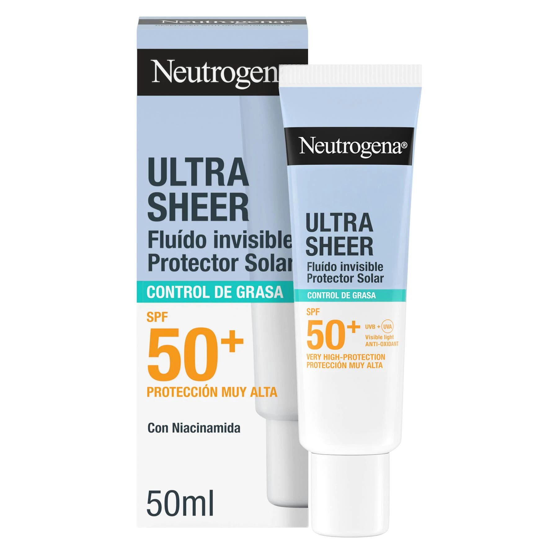 Fluido Solar Ultra Sheer Oil Control SPF50+ Neutrogena 50Ml Fluido Solar Ultra Sheer Oil Control SPF50+ Neutrogena 50Ml 0