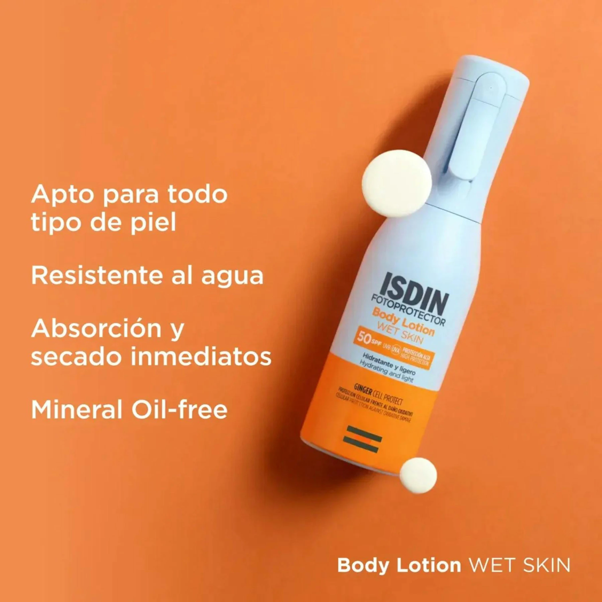 Fotoprotector Body Lotion Wet Skin SPF50 Isdin 250Ml