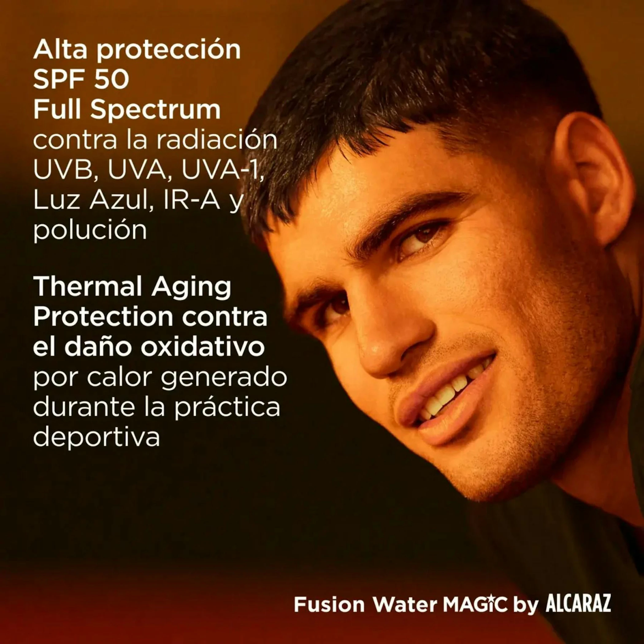 Fotoprotector Fusion Water Magic Alcaraz SPF 50 Isdin 50Ml