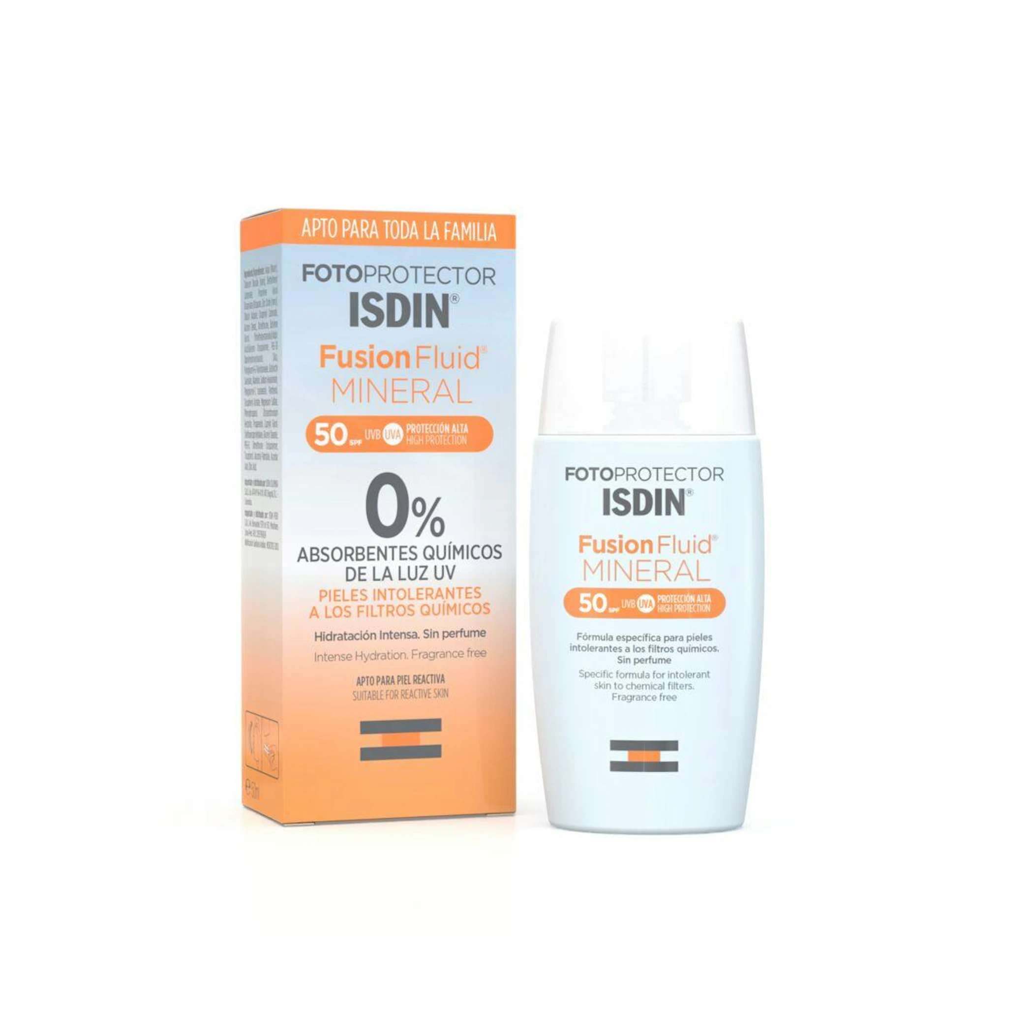 Fotoprotector Fusion Fluid Mineral SPF 50 Isdin 50Ml 0