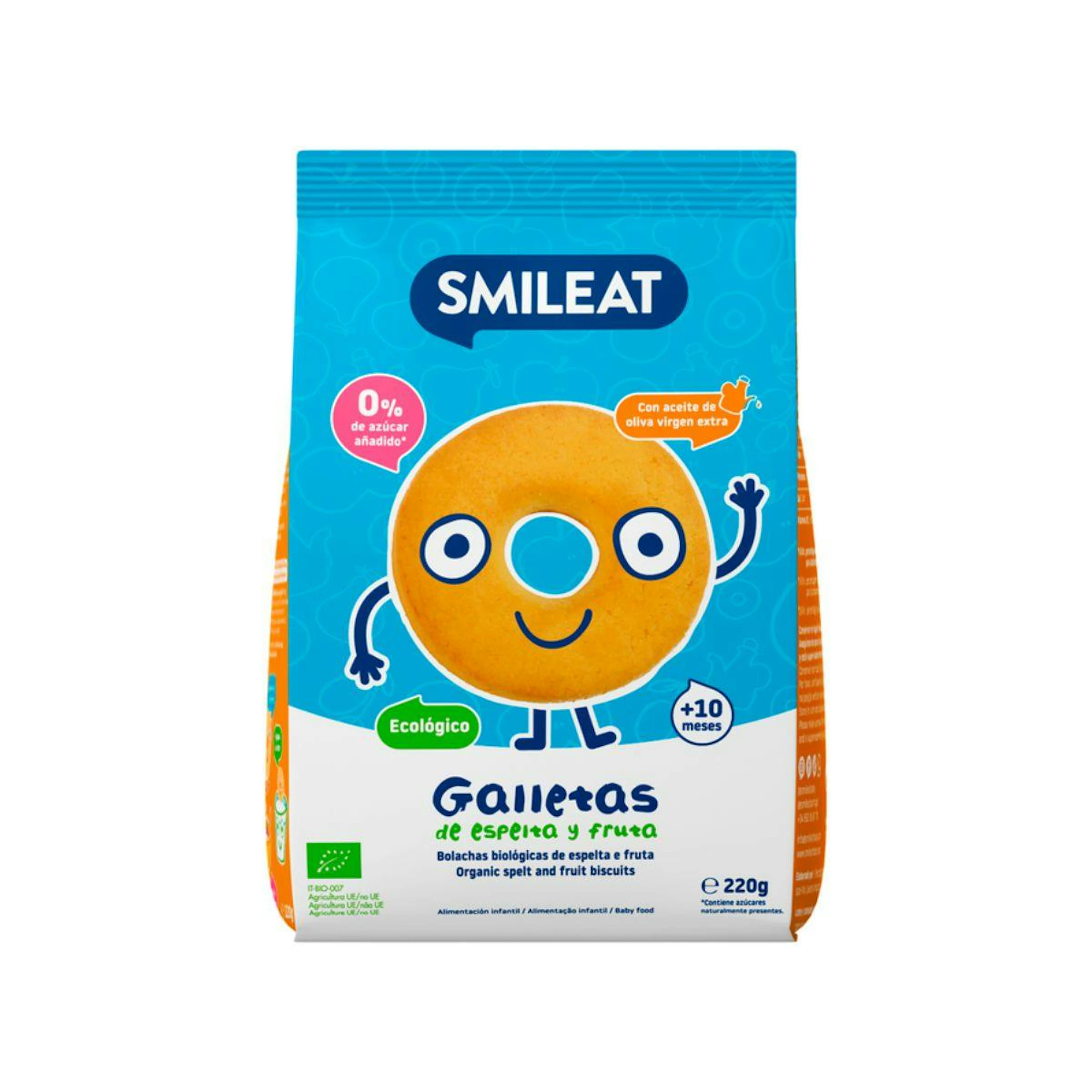 Galletas De Espelta Y Fruta Smileat 220 Gr 0