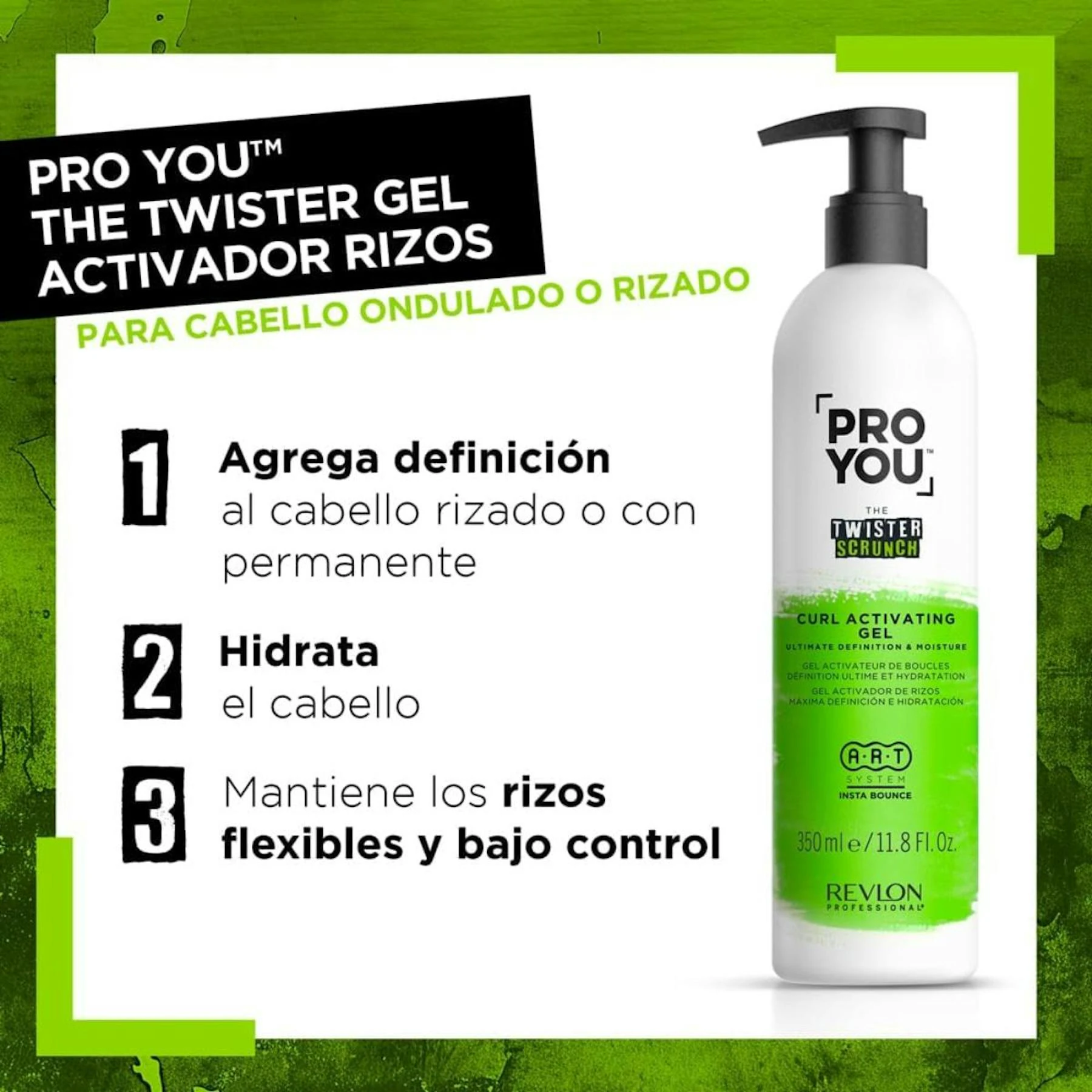 Gel Ativador De Caracóis Pro You The Twister Scrunch Revlon 350Ml