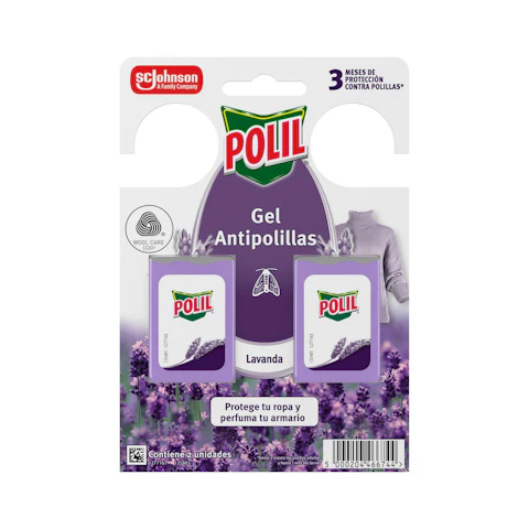 Gel antipolillas lavanda Polil 2 ud. 2 uds
