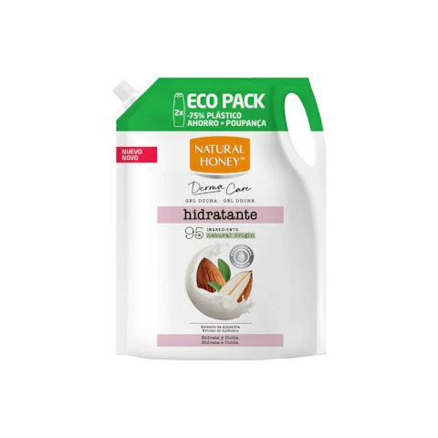 Gel De Ducha Hidratante Natural Honey Eco Pack 1.4L