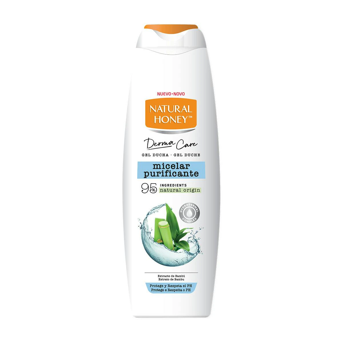 Gel de Duche Micelar Purificante Bambu Natural Honey 650Ml