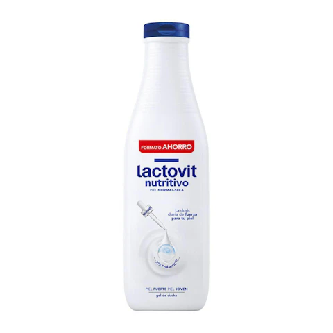 Gel de ducha leche LACTOVIT, bote 750 ml