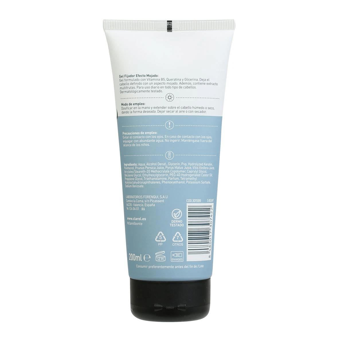 Gel Fijador Efecto Mojado Bonté 200Ml