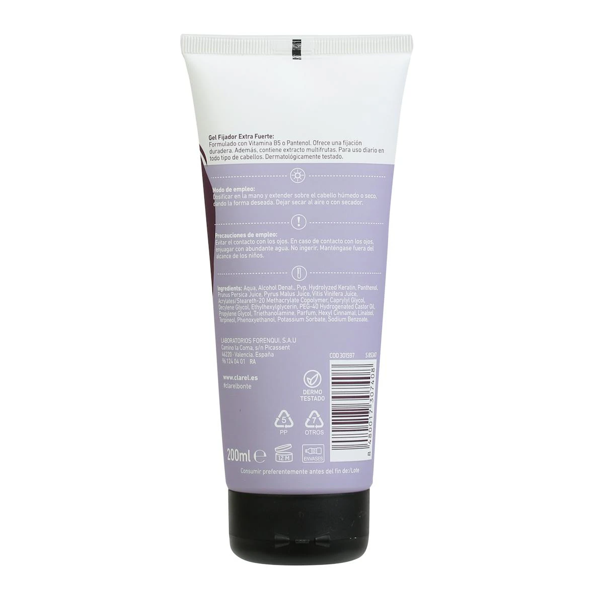 Gel Fijador Extra Fuerte Bonté 200Ml