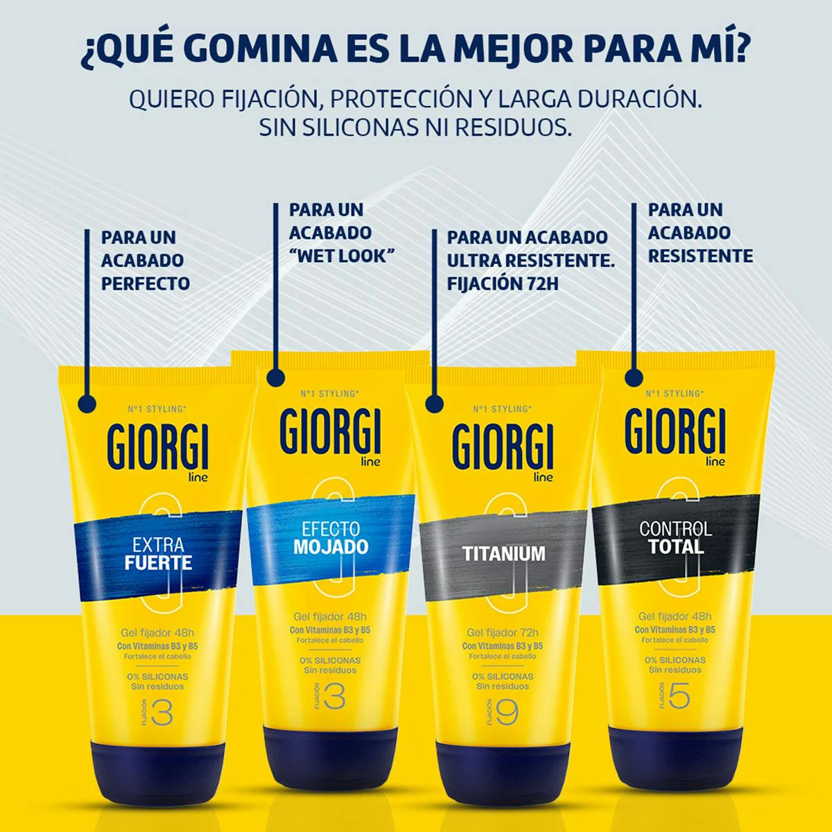 Gel Máxima Fijación Giorgi Line Control Total 240Ml
