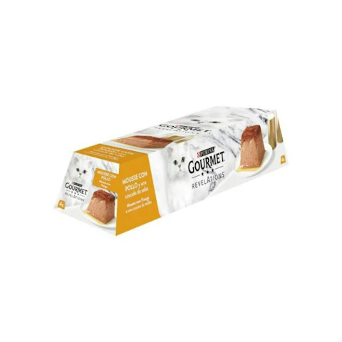 Comida Húmeda Gatos Mousse Pollo Gourmet Revelations Pack 4X57G