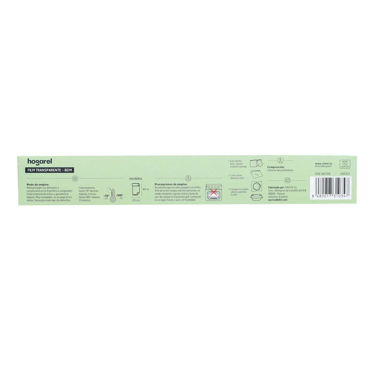 Film Transparente Hogarel 80M