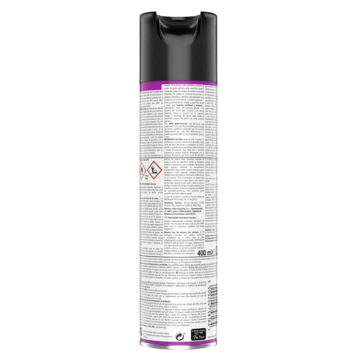 Insecticida Multi-insectos Raid 400Ml