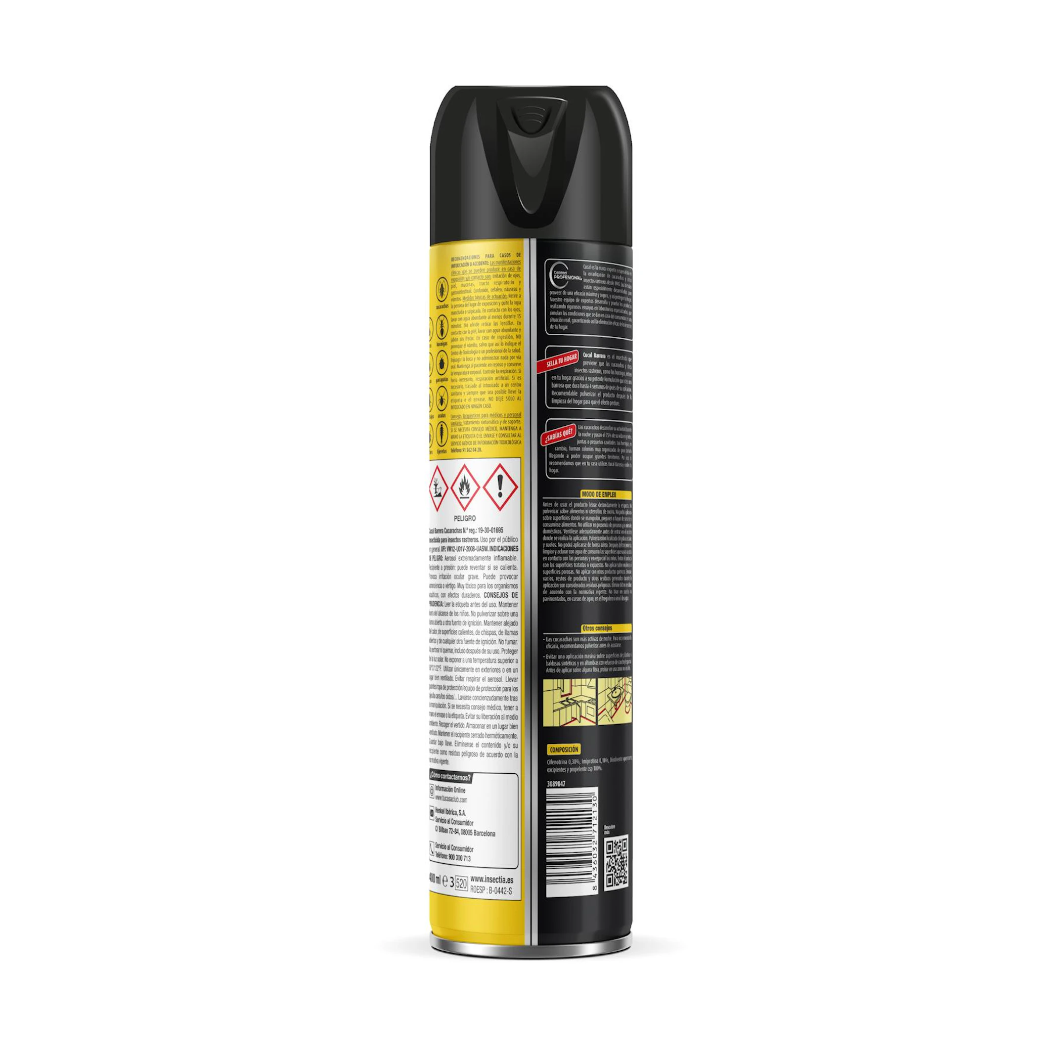 Inseticida Barreira Baratas, Formigas E Aranhas Cucal 400Ml