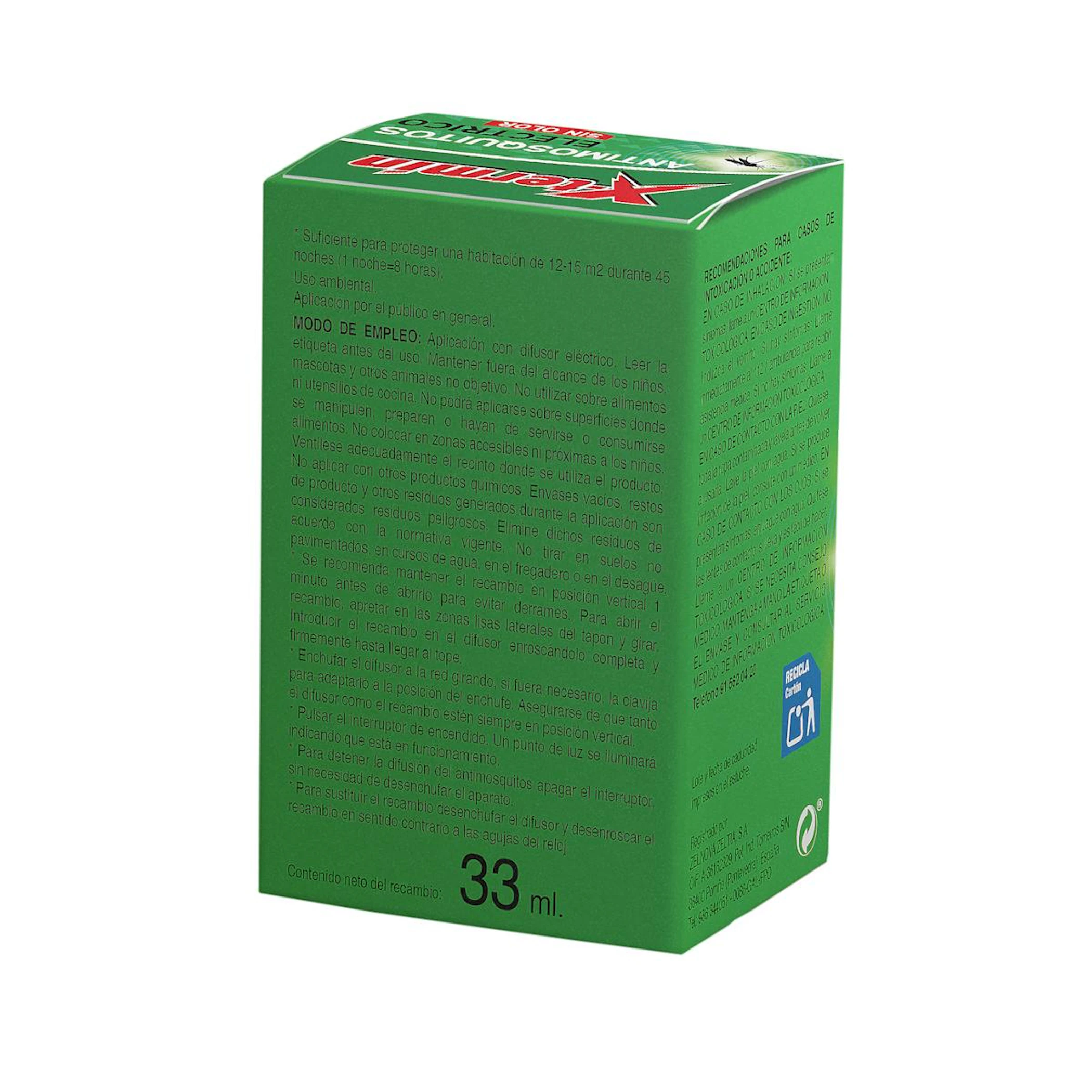Recambio Insecticida Antimosquitos Xtermin