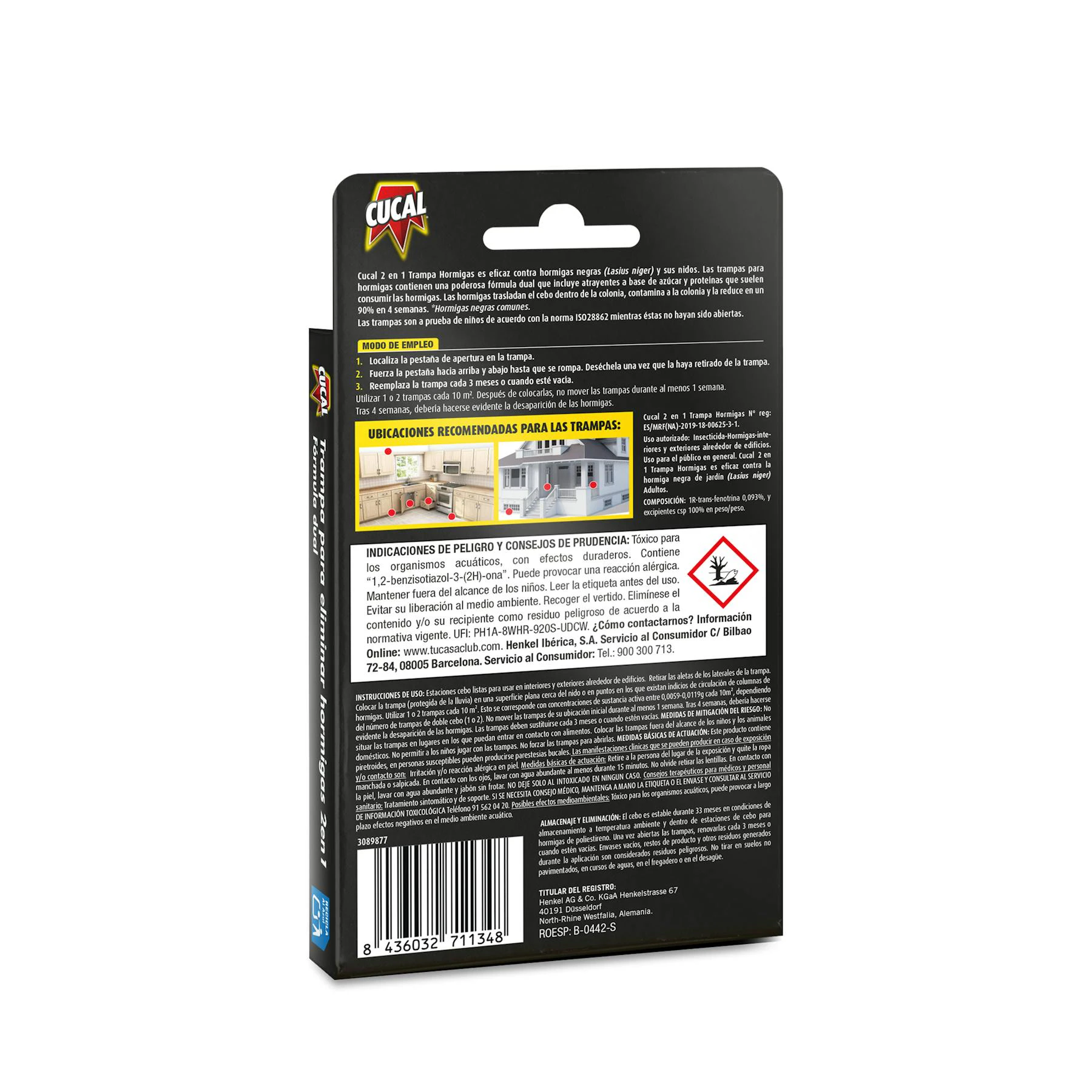Insecticida Trampa Hormigas Cucal 2 Uds