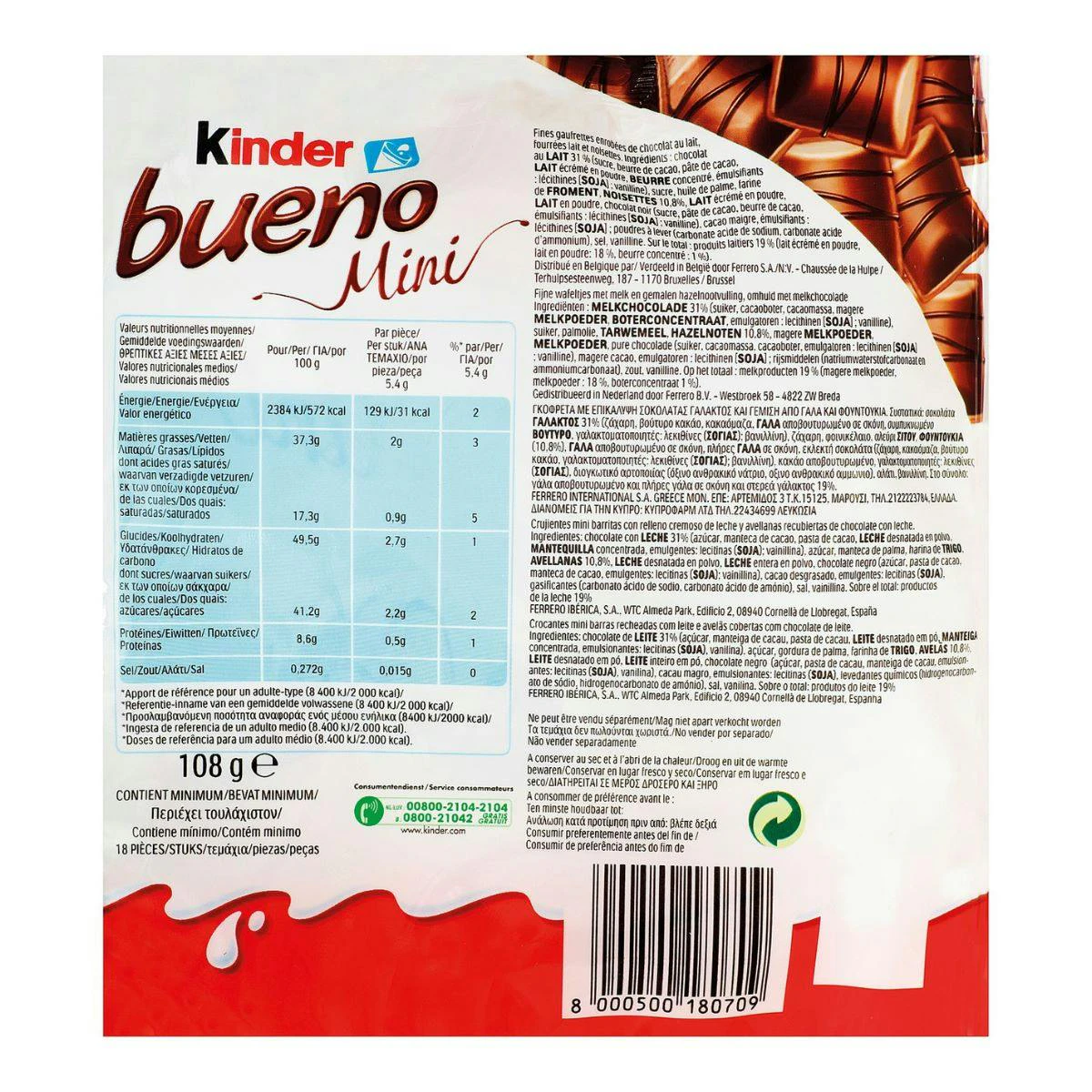 Kinder Bueno Mini 108 Gr