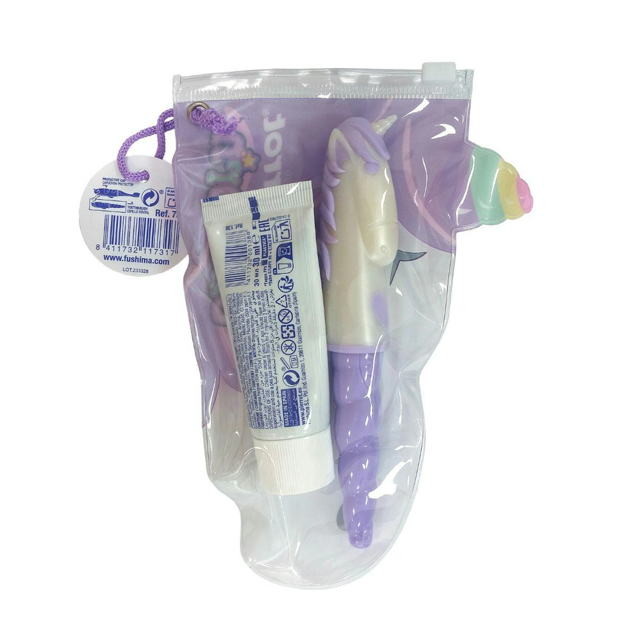 Kit Dental Unicórnio Formato Viagem Pierrot