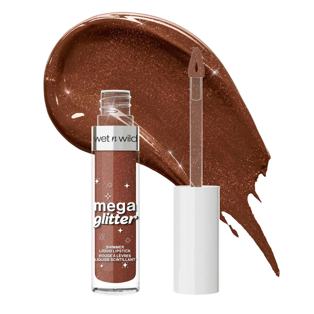 Labial Líquido Mega Glitter Shimmer Wet N Wild