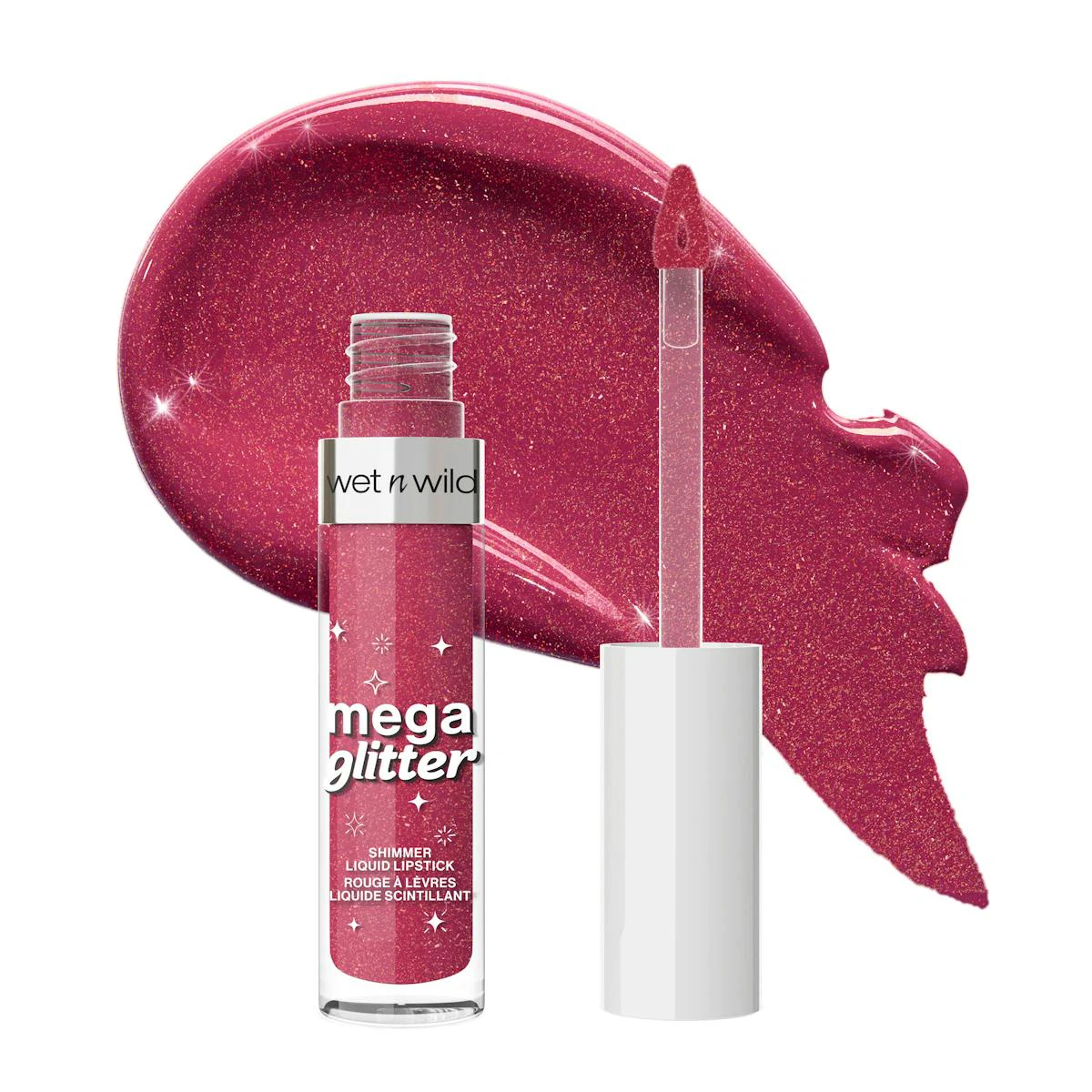 Labial Líquido Mega Glitter Shimmer Wet N Wild