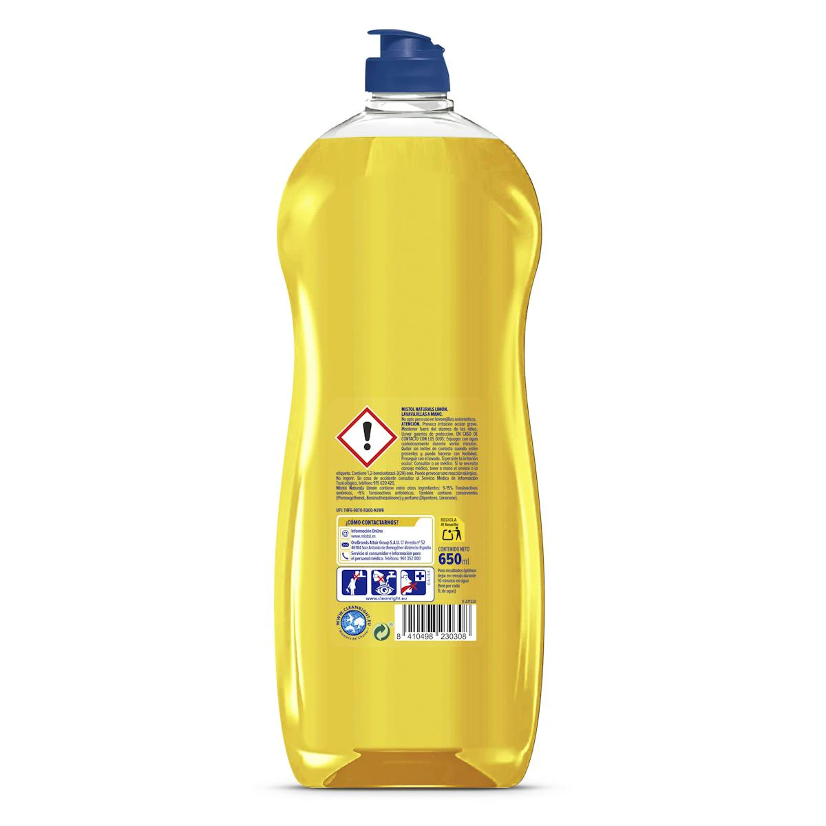 Lavajillas Mistol Naturals Limón 650Ml