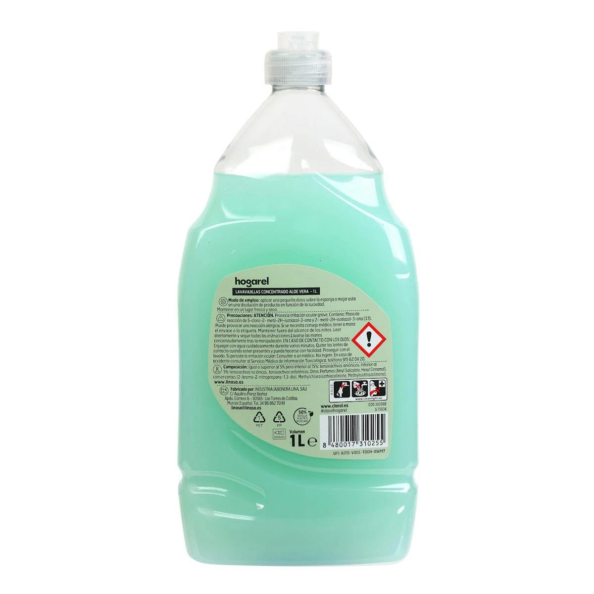 Lavavajillas Concentrado Dermo Protector Hogarel 1L