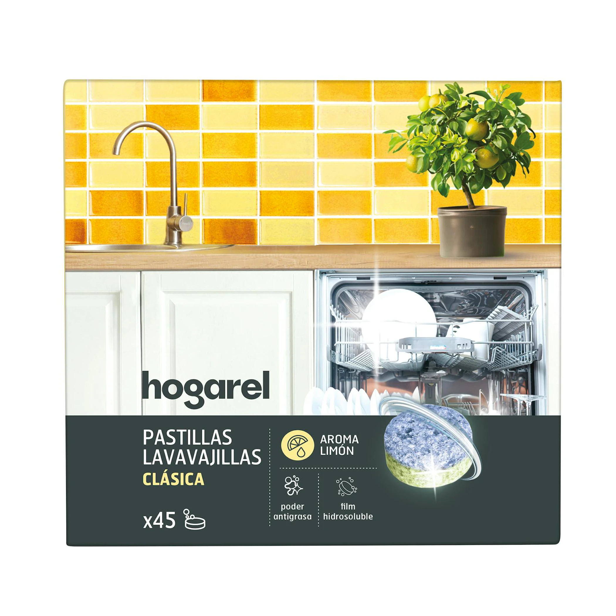 Lavavajillas En Cápsulas Clásico Hogarel 45 Uds 0