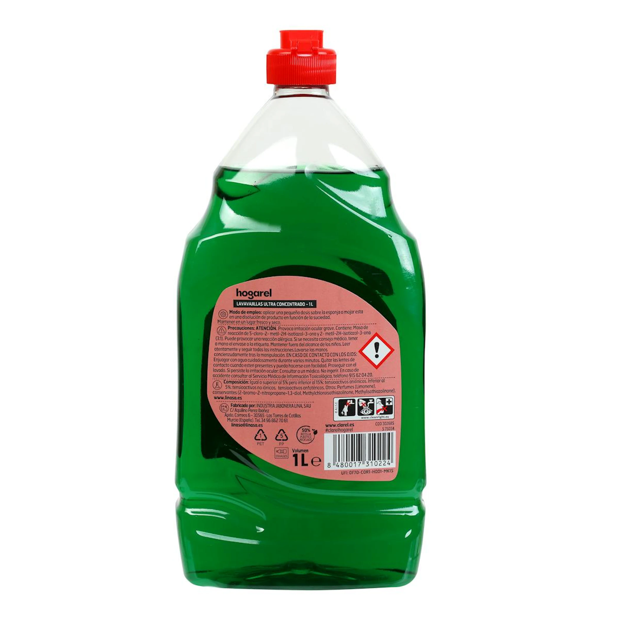 Lavavajillas Ultra Concentrado Hogarel 1L