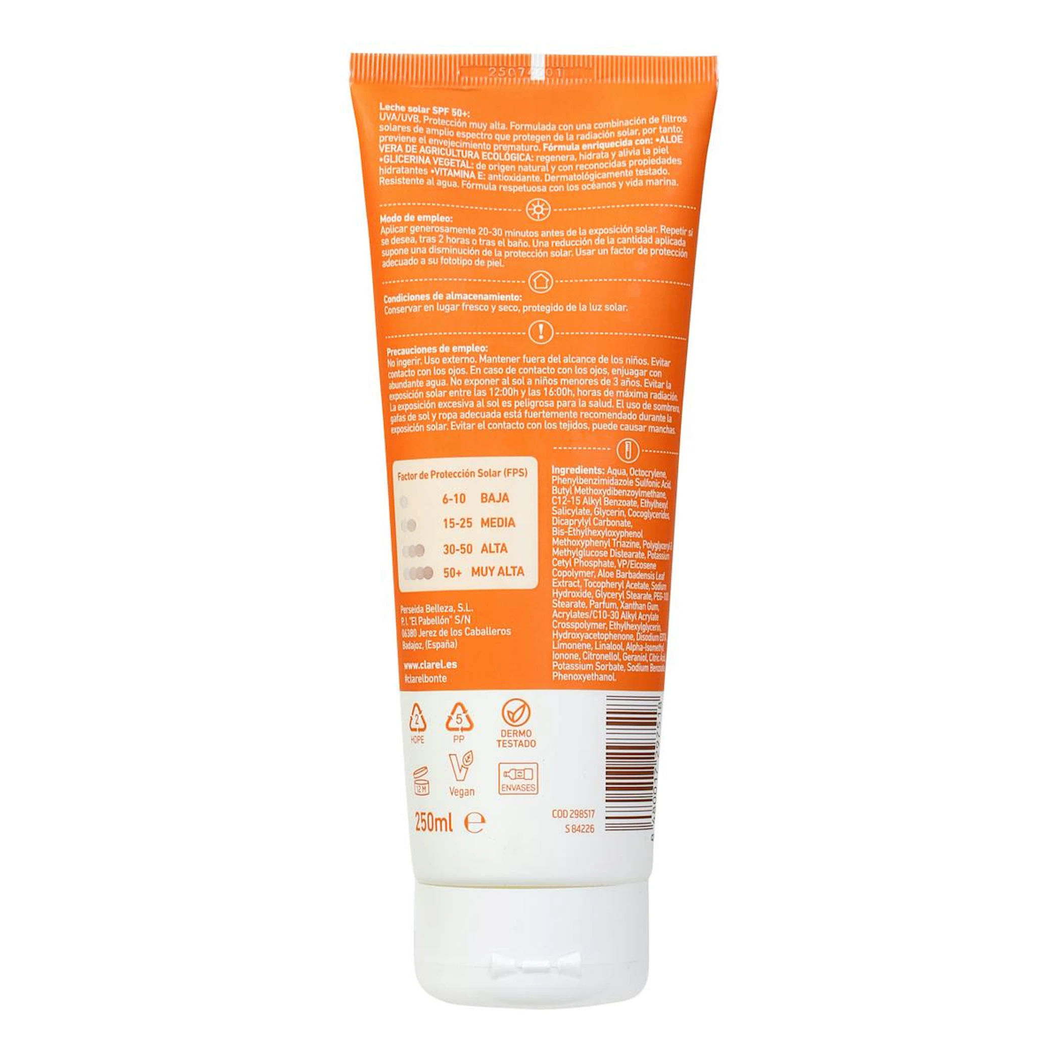 Leche Solar SPF 50+ Bonté 250Ml