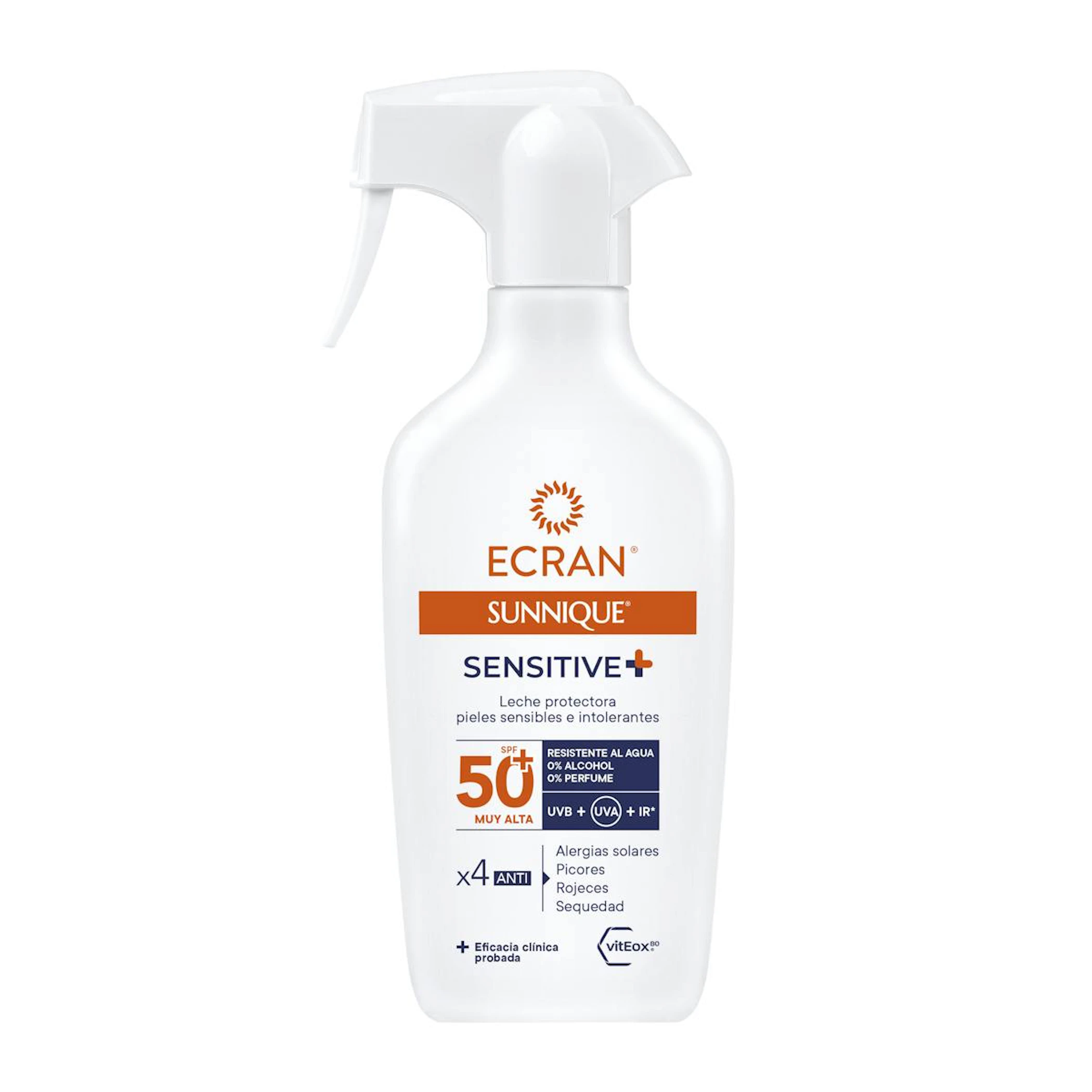 Leche Solar Spray Sensitive+ SPF 50+ Ecran Sunnique 270Ml 0