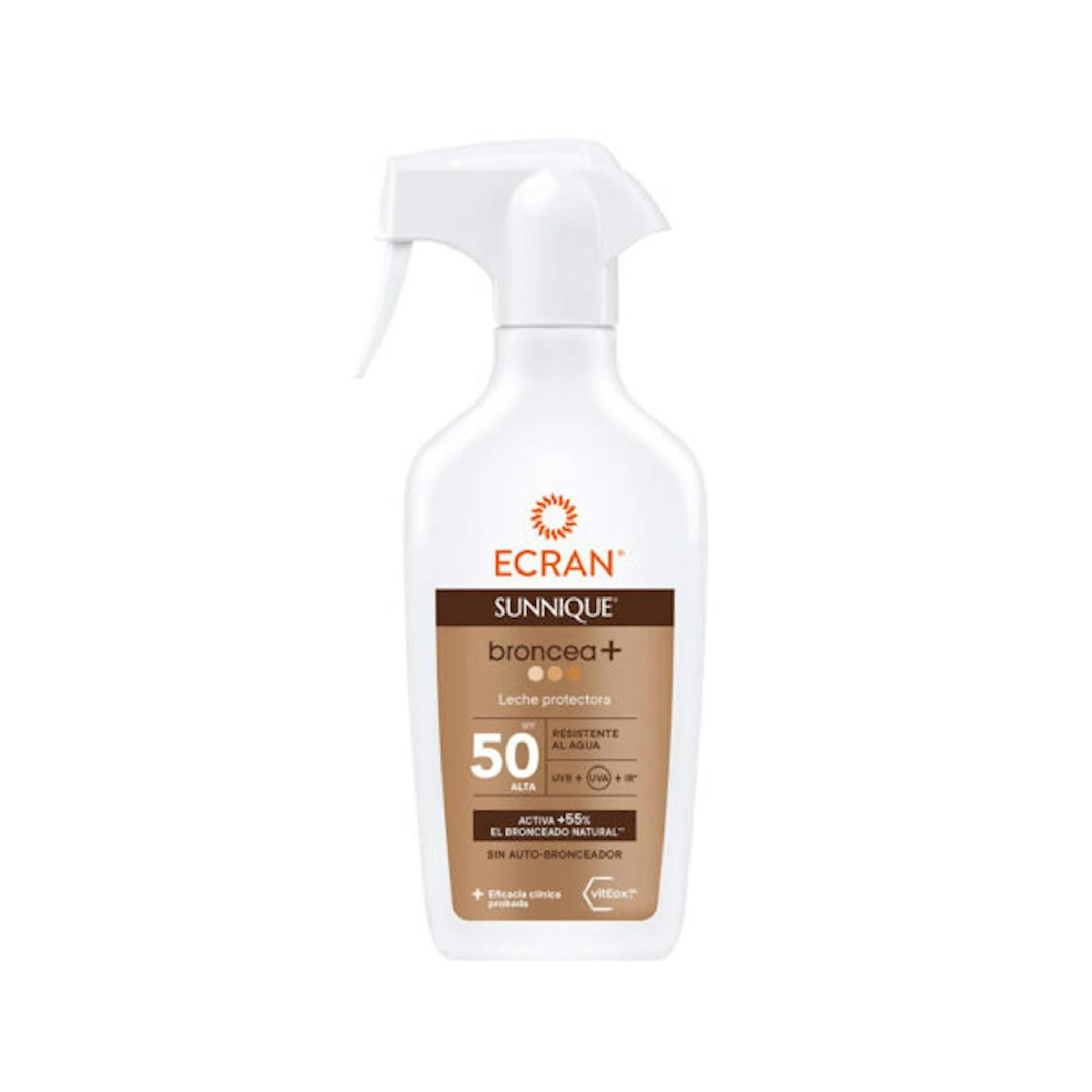 Leche Solar Spray Broncea+ SPF 50 Ecran Sunnique 270Ml 0