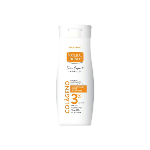 Loción corporal 3% colágeno NATURAL HONEY, bote 330 ml