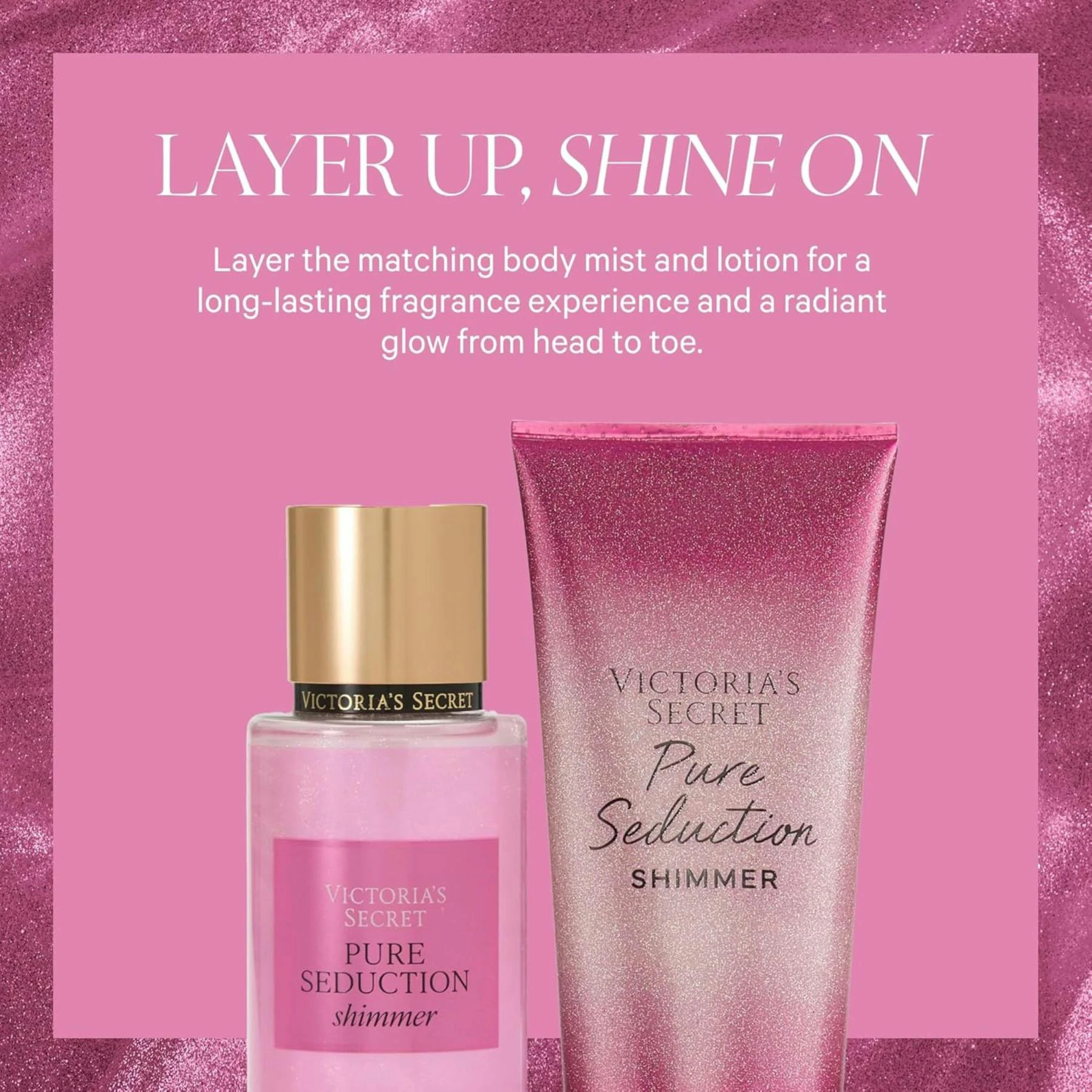 Loção Corporal Pure Seduction Shimmer Victoria's Secret 236Ml