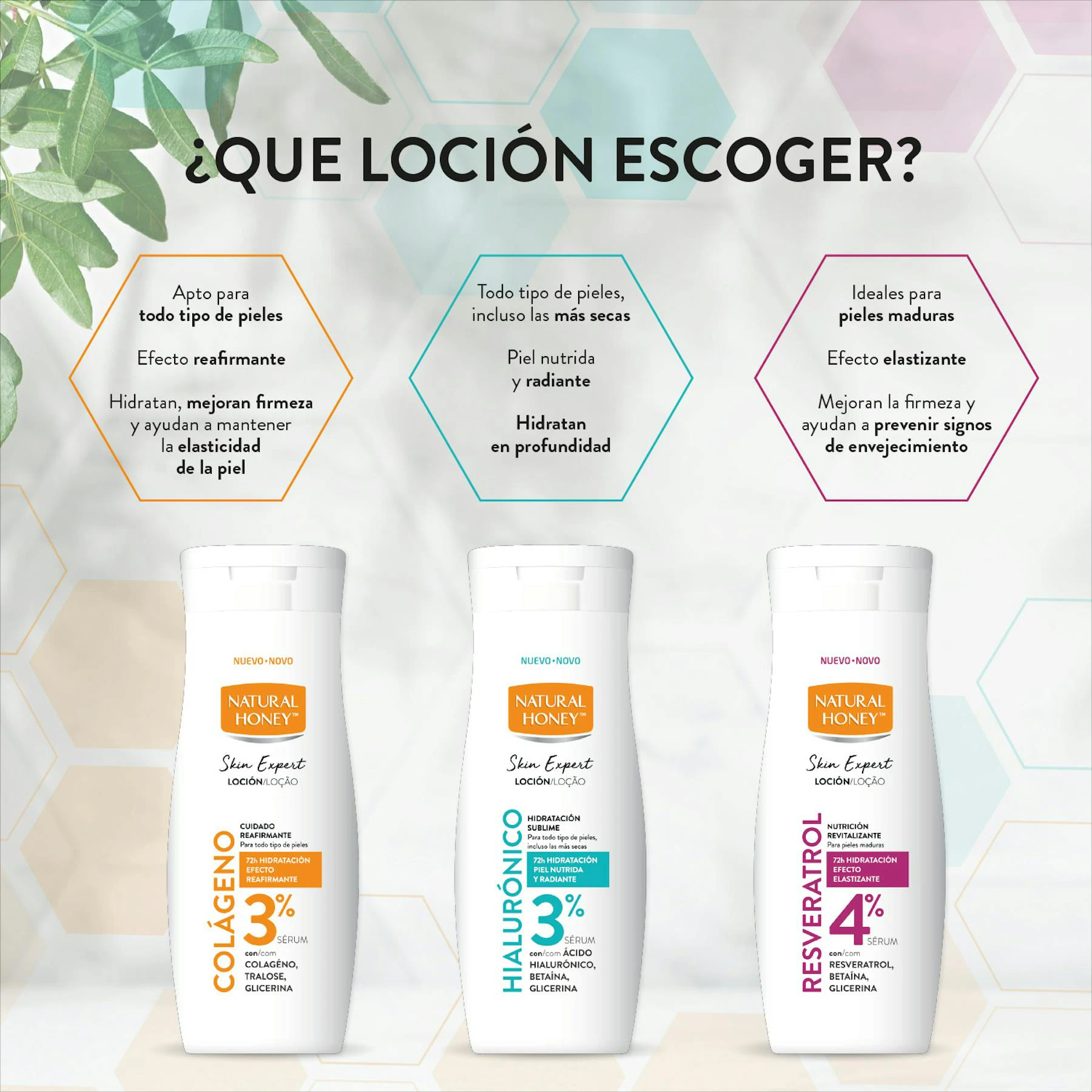 Loción Corporal Ácido Hialurónico 3% Natural Honey 330Ml