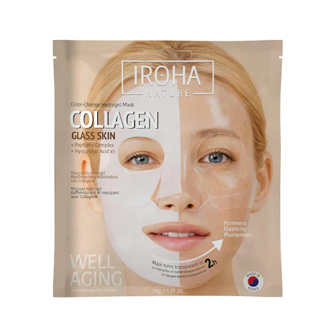 Mascarilla Hidrogel Glass Skin Colágeno Iroha Nature