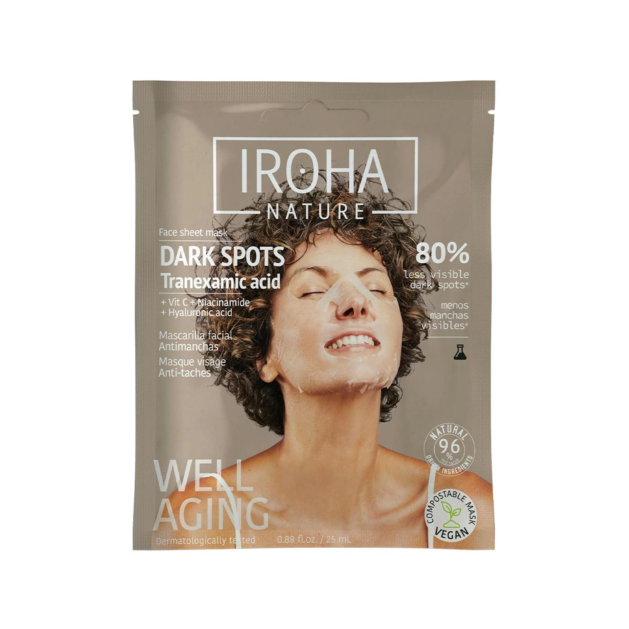 Mascarilla Facial Iluminadora Dark Spots Iroha Nature 0